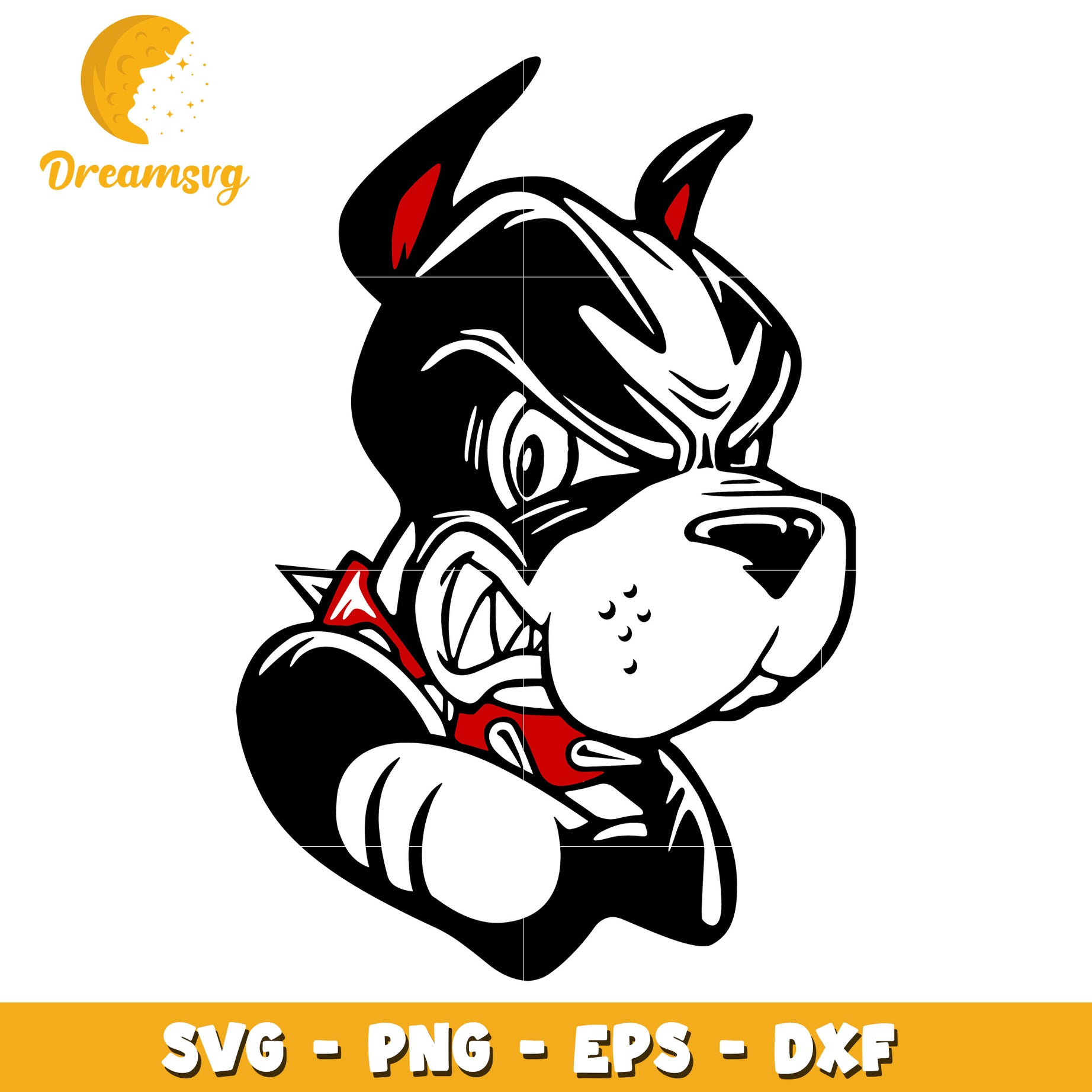 Angry Bulldog SVG PNG EPS DXF Cut File