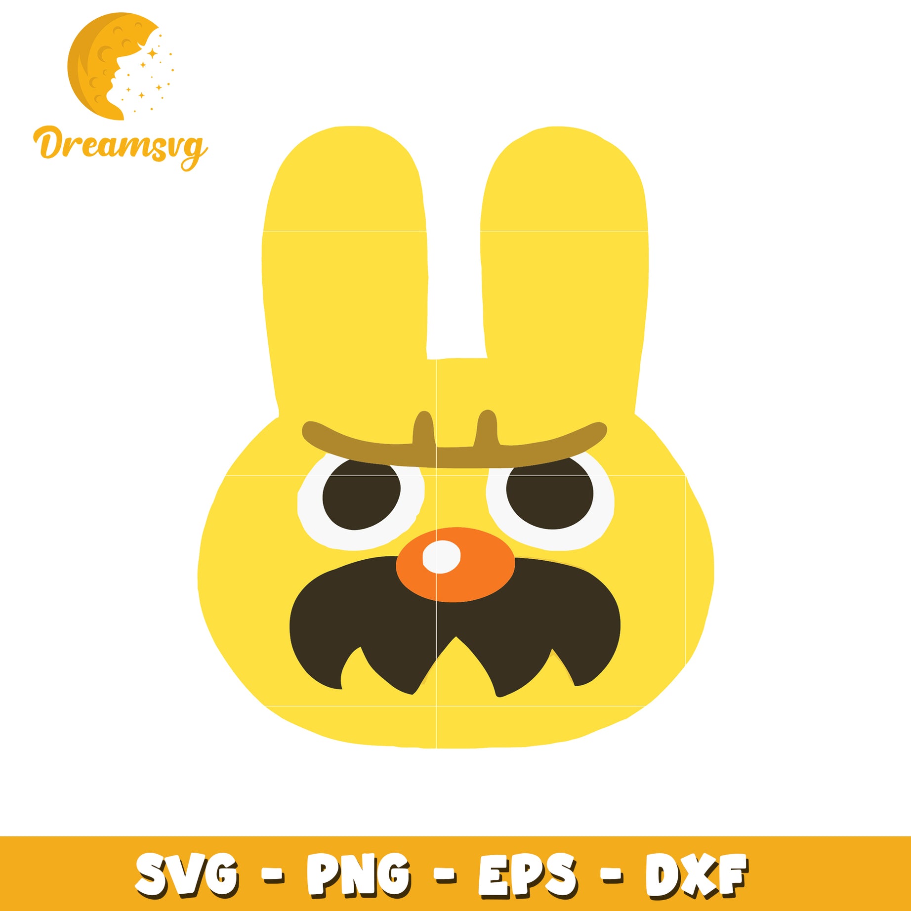 Angry Bunny SVG PNG EPS DXF Cut File
