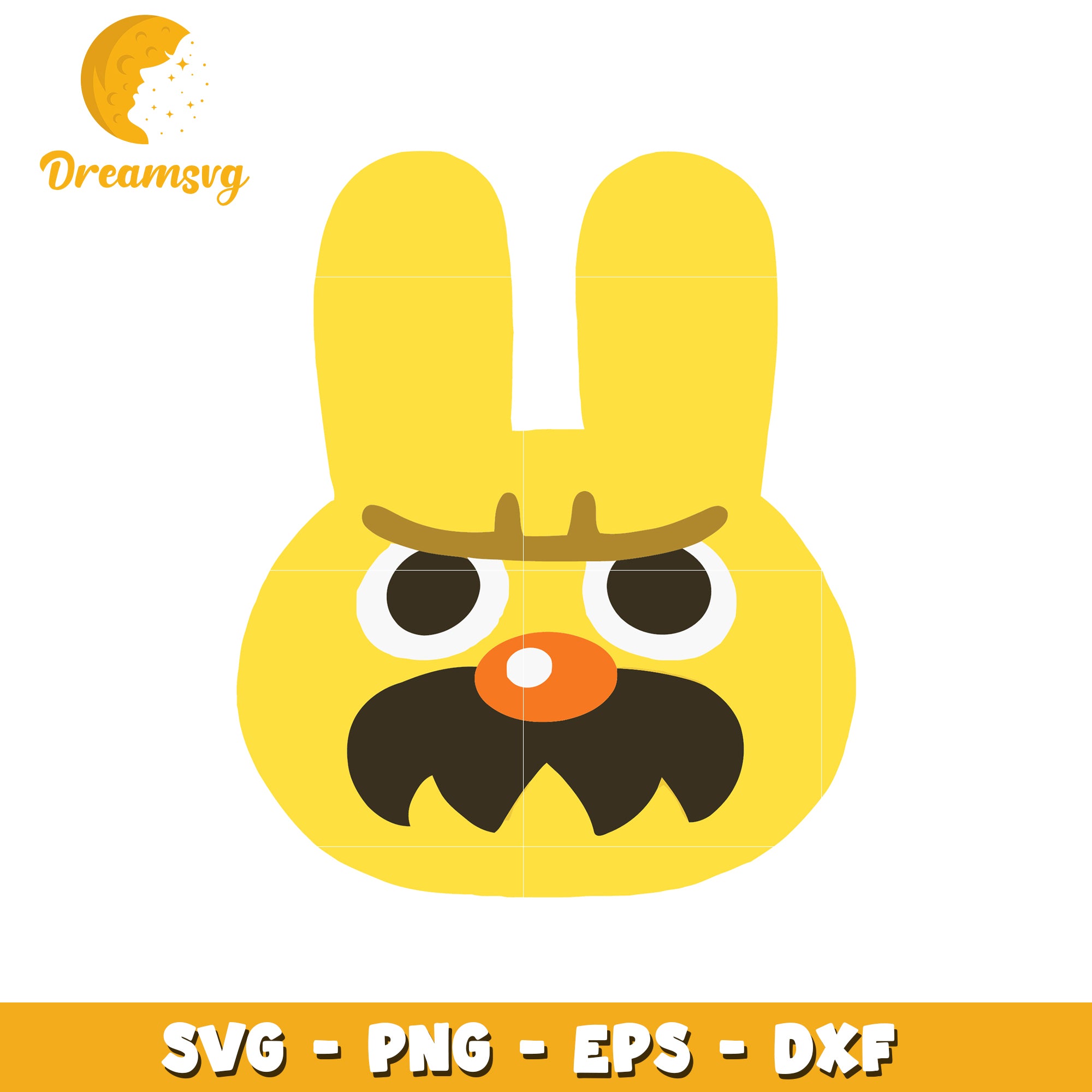 Angry Bunny SVG PNG EPS DXF Cut File – DreamSVG Store