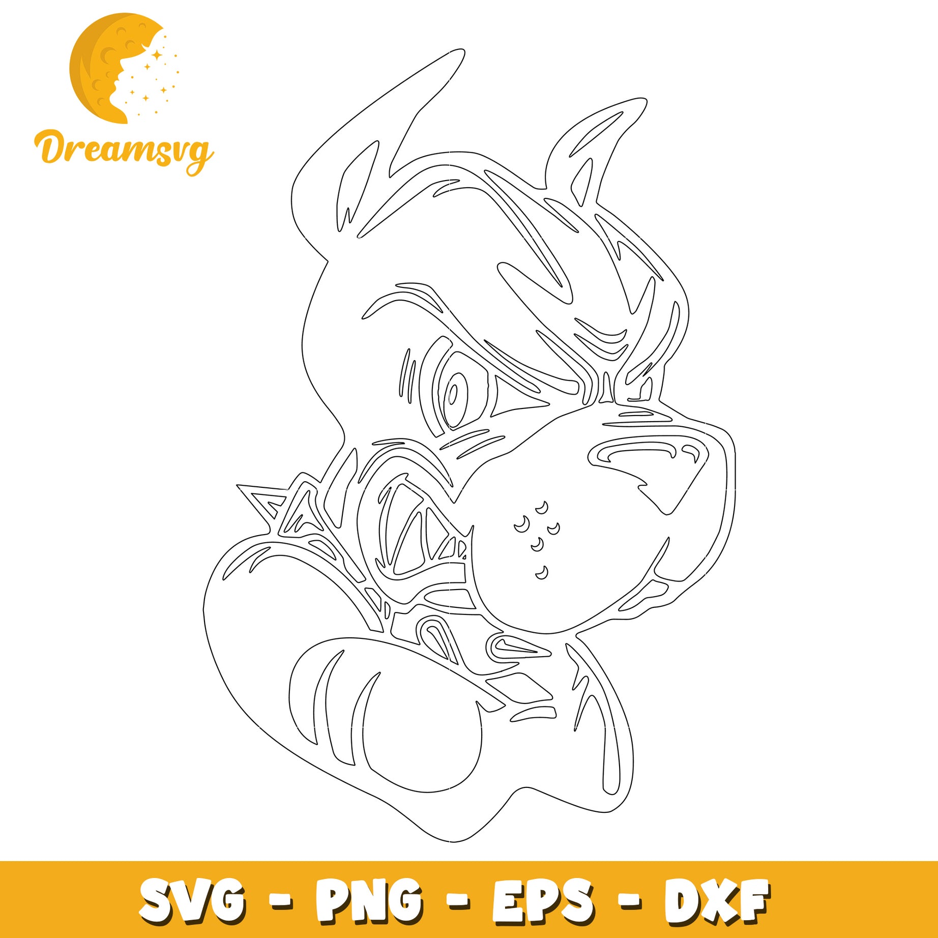 Angry Dog SVG Cut File PNG EPS DXF