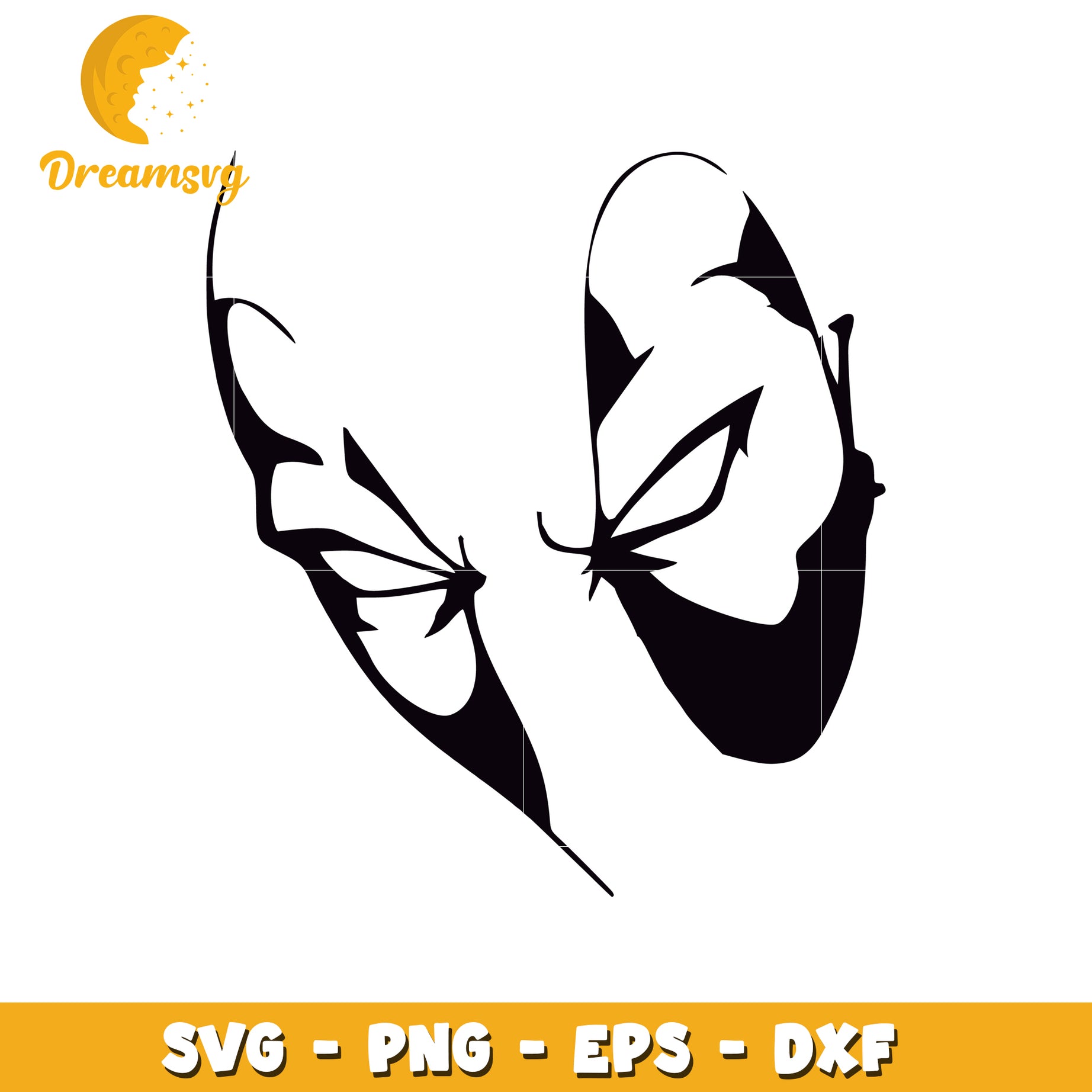 Angry Face SVG PNG EPS DXF Files