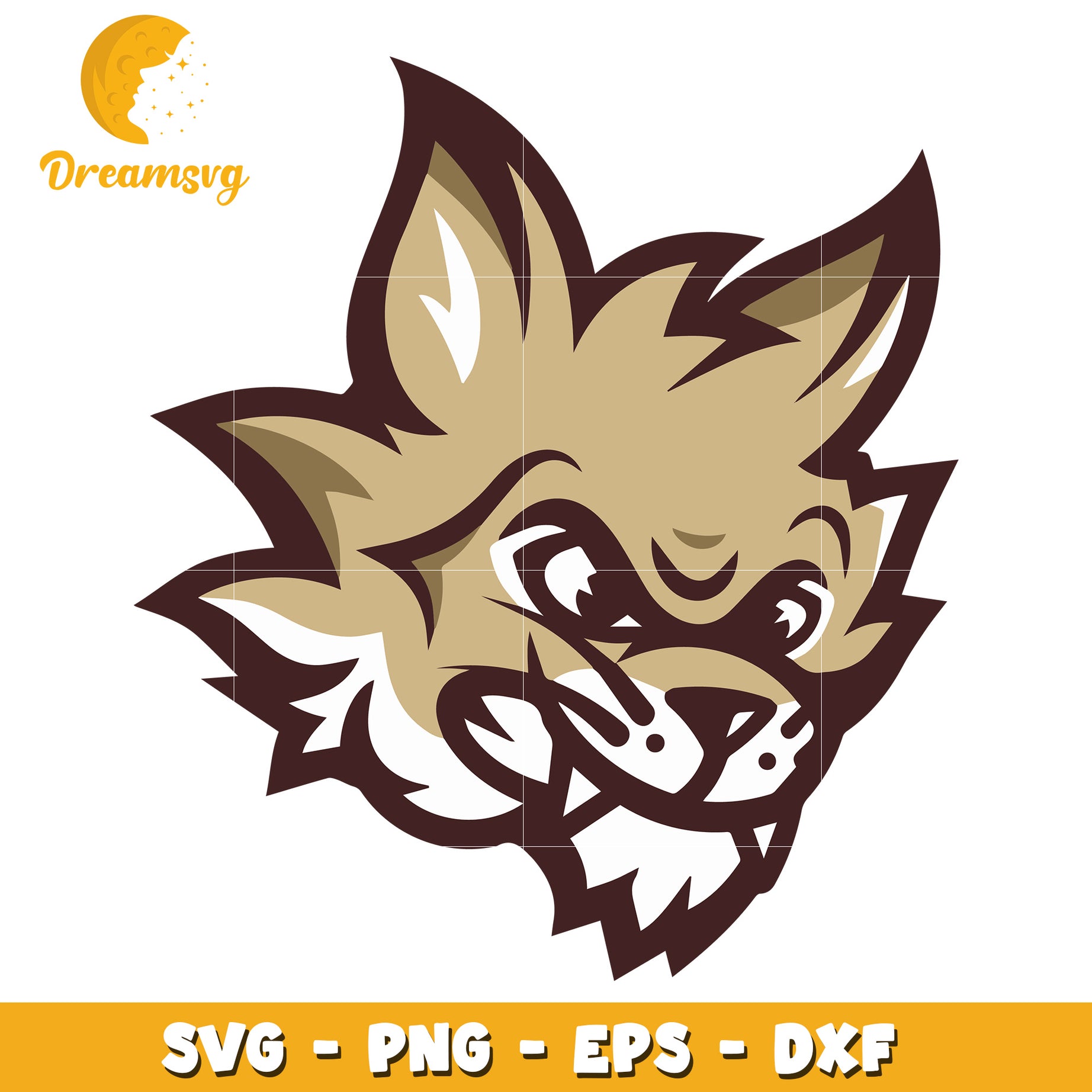 Angry Fox Mascot SVG PNG EPS DXF