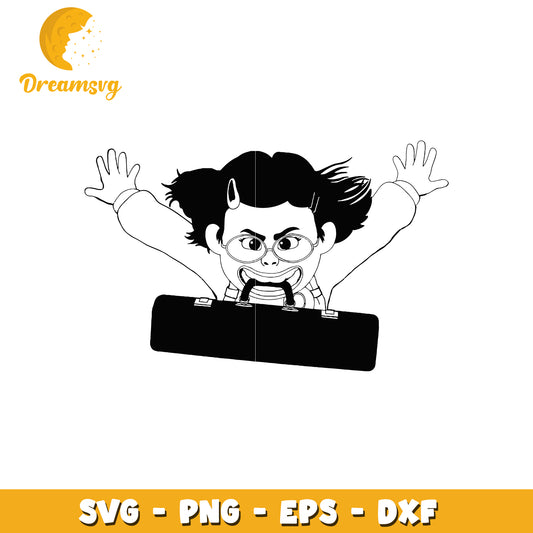 Angry Girl SVG Cut File