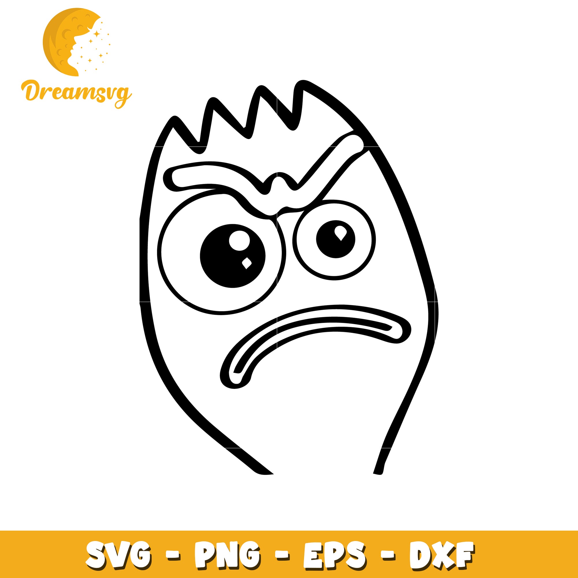 Angry Monster SVG Cut File
