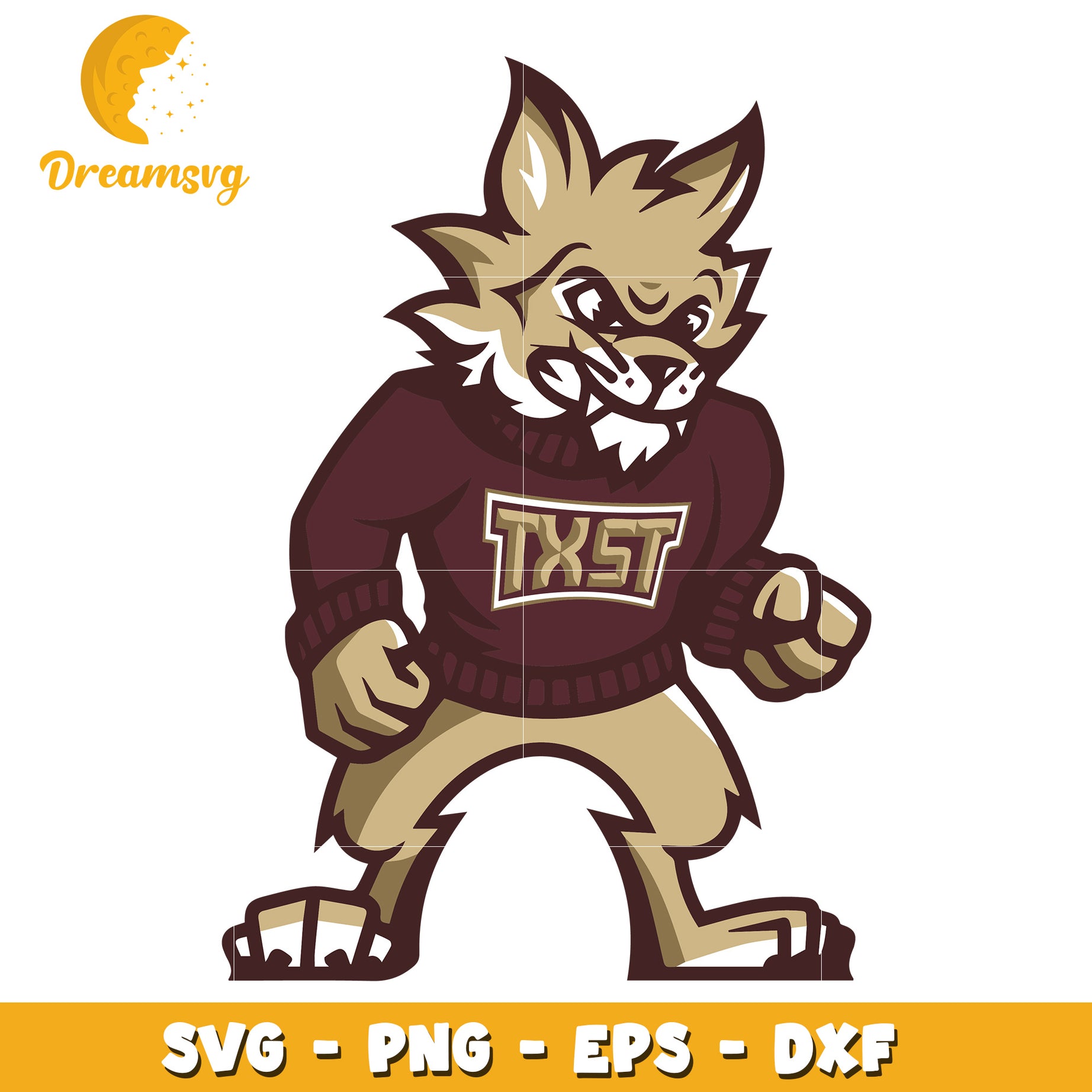 Angry Wildcat Mascot SVG PNG EPS DXF