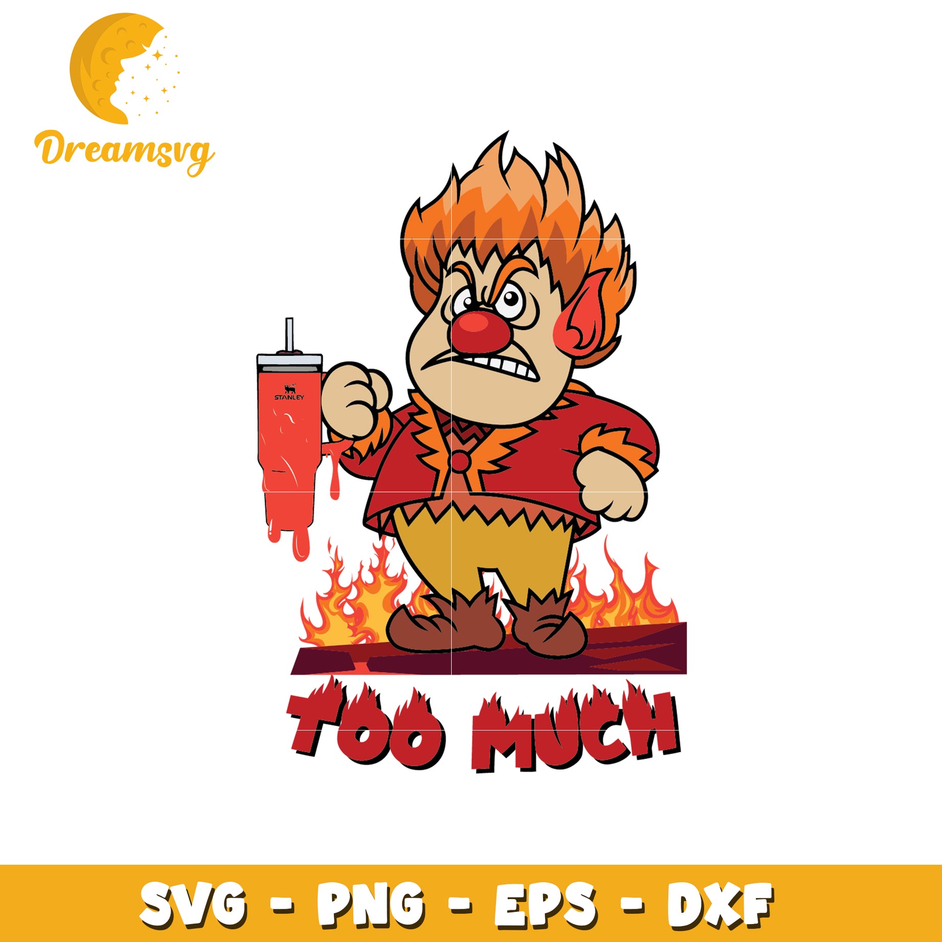 Angry heat miser svg, mr heat miser​ svg, heat miser movie​ svg