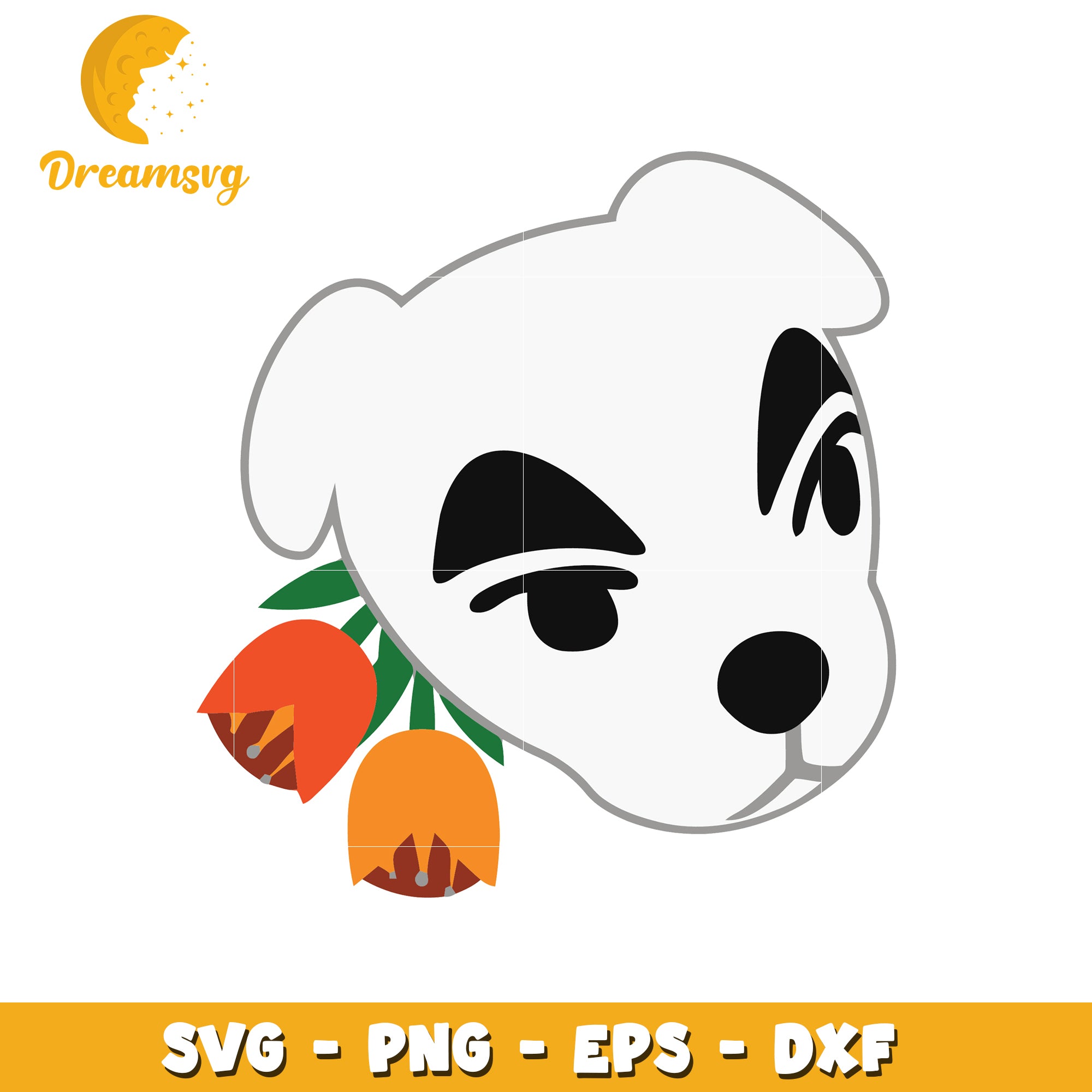 Animal Crossing Dog SVG Cut File