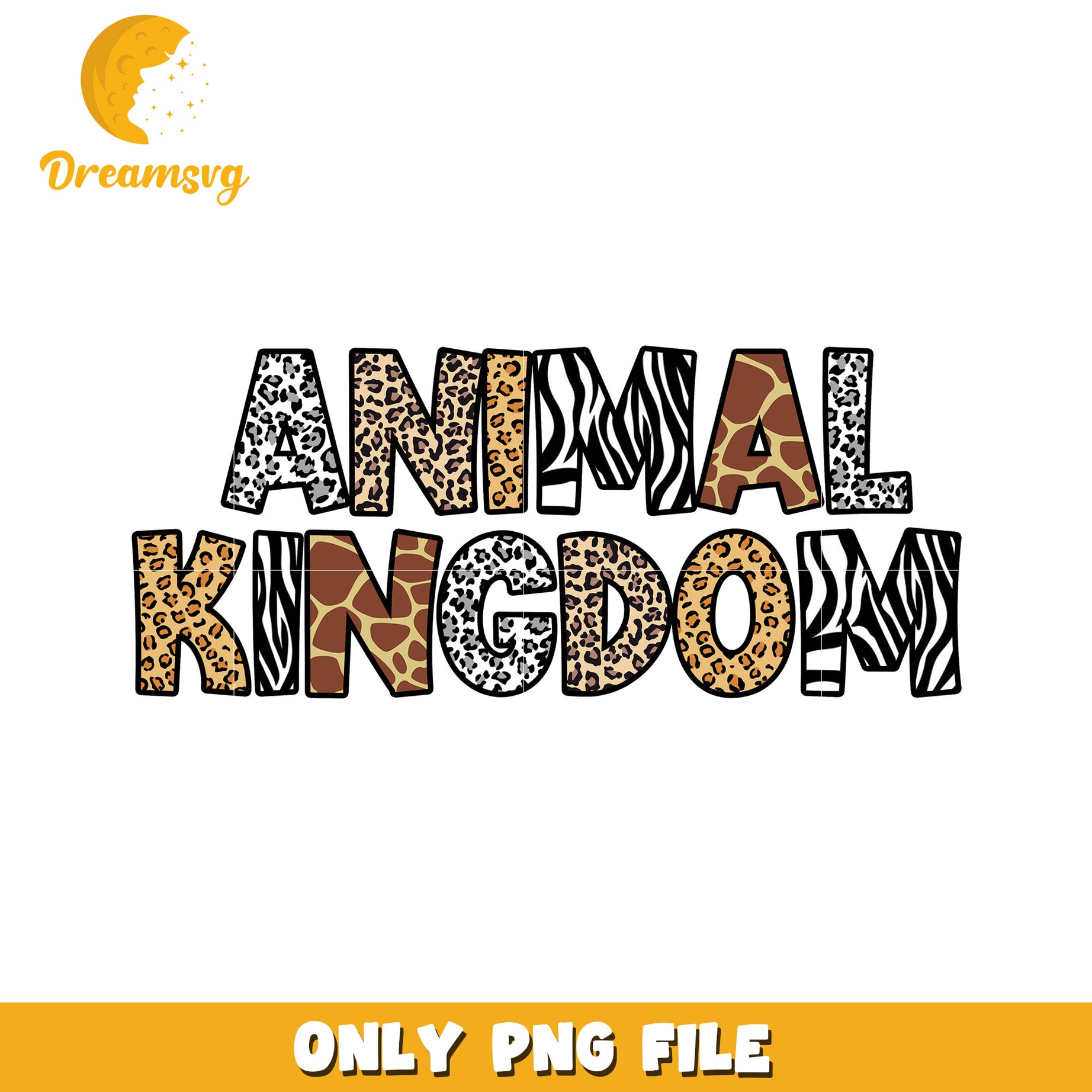 Animal Kingdom Colorful PNG Design for Creative Projects