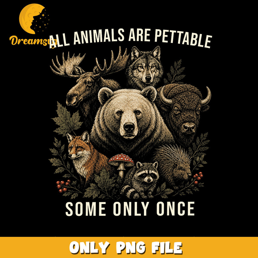 Animal Humor PNG, Wild Creatures Design, Fun Quote PNG