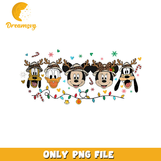 Animal kingdom christmas png, christmas white png, disney movies png