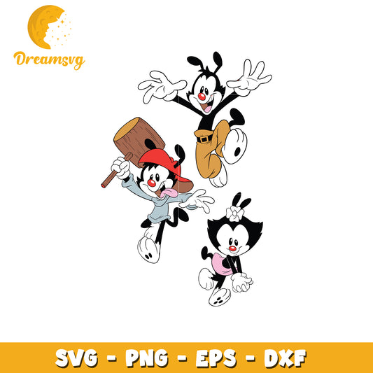 Animaniacs SVG Cut Files PNG EPS DXF