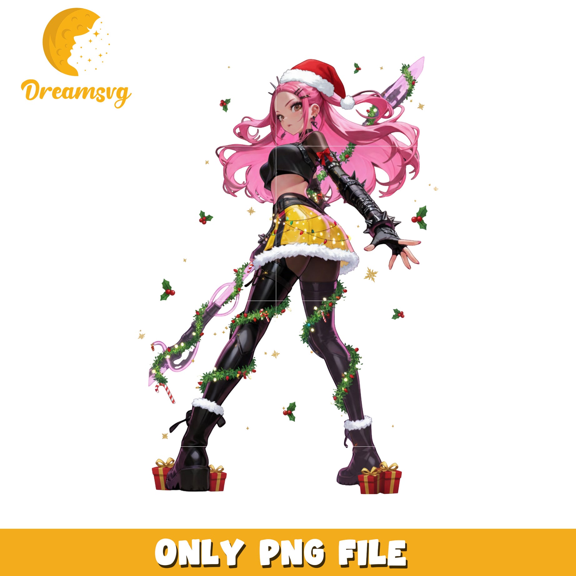 Anime design of mira png, christmas songs png, demon hunters png