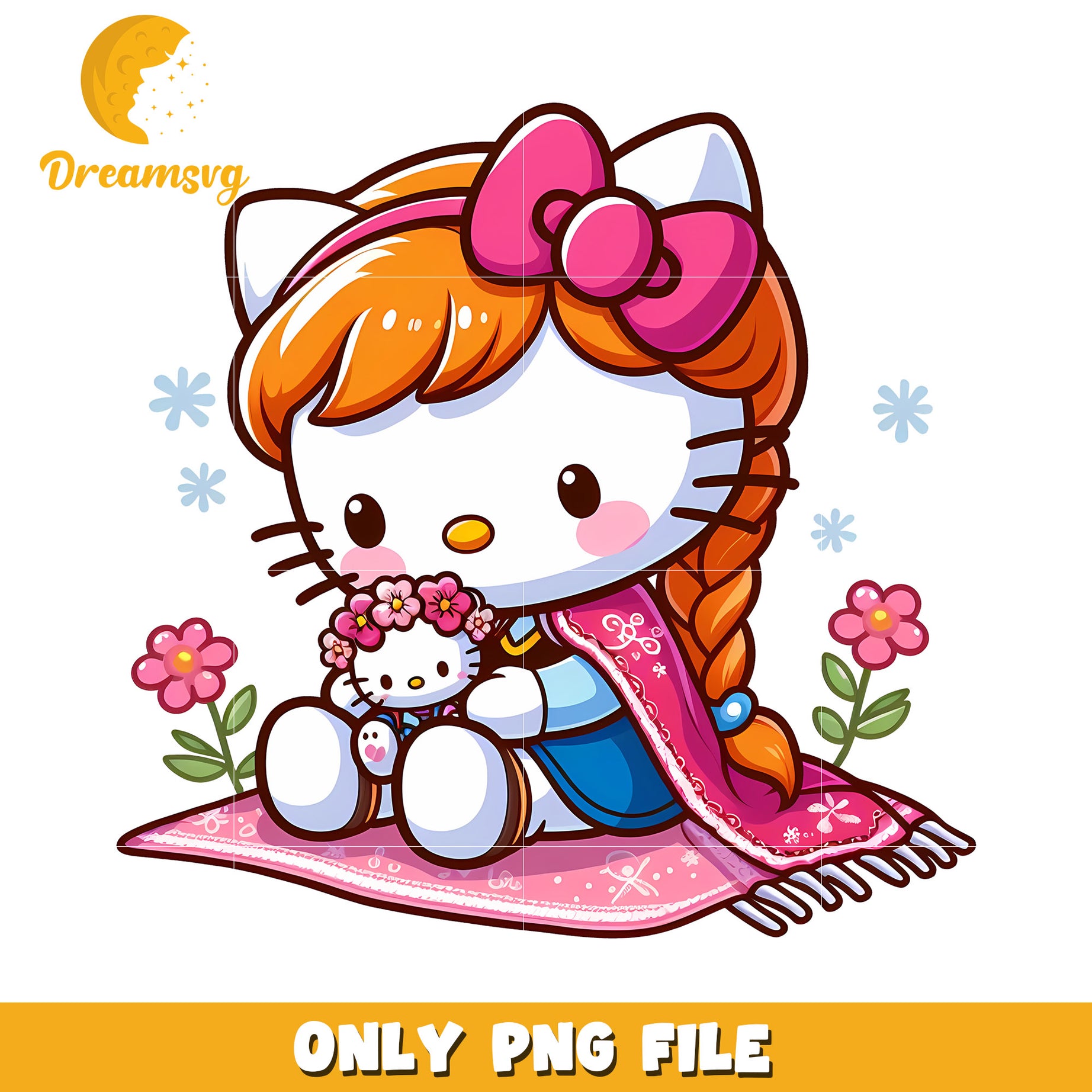 Anna Hello Kitty PNG Clipart