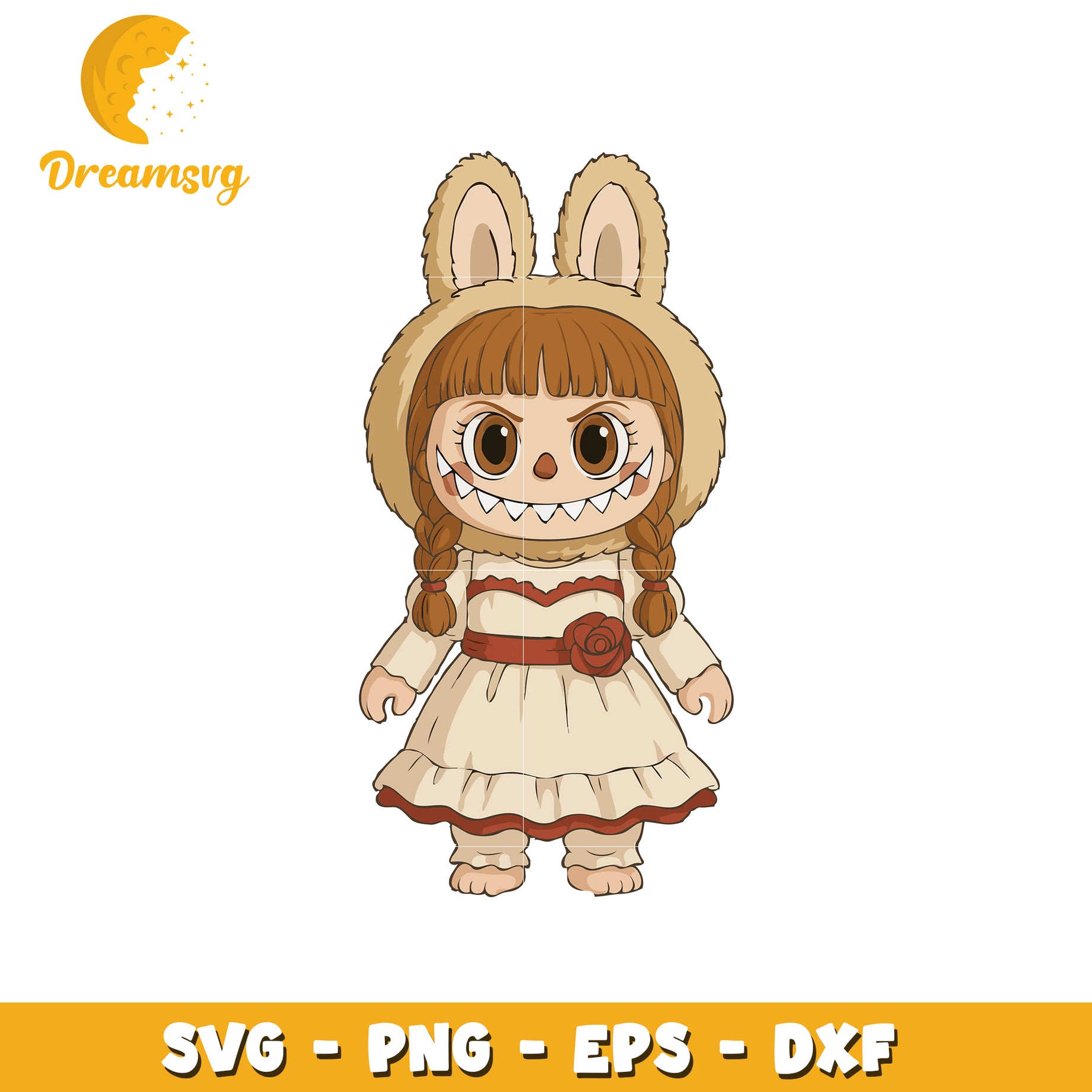 Annabelle labubu svg, labubu characters svg, labubu outfits svg