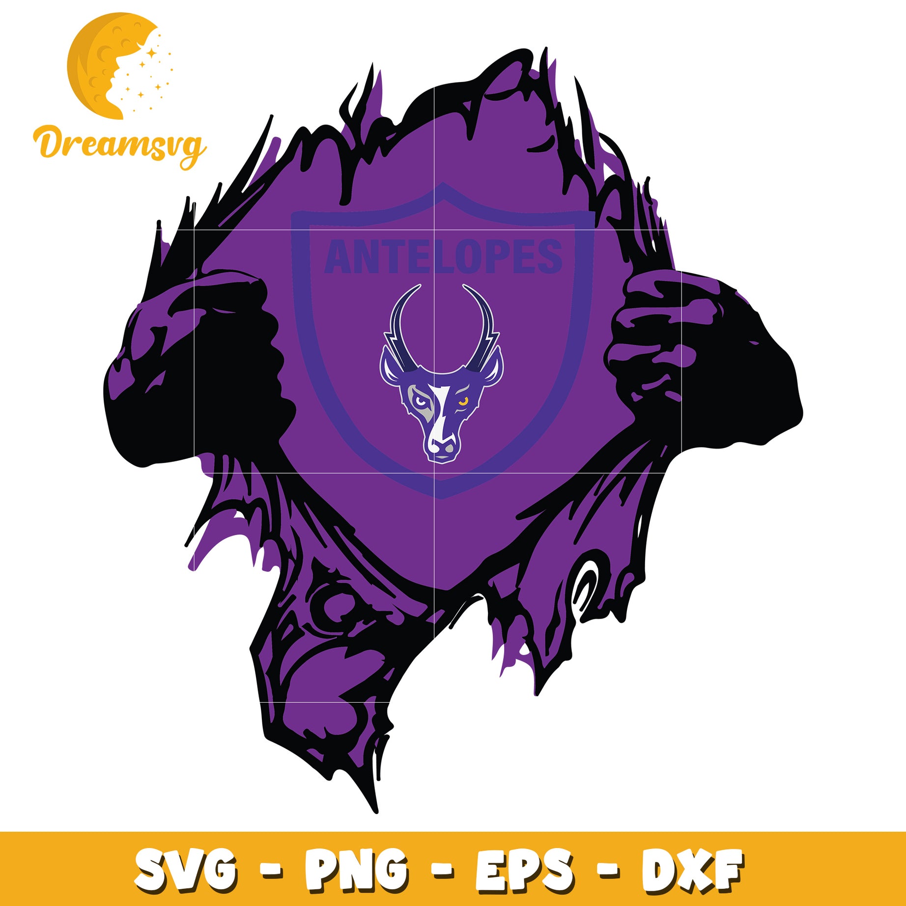 Antelope Mascot SVG PNG EPS DXF
