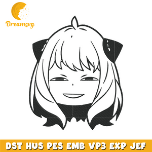 Anya meme Embroidery Design