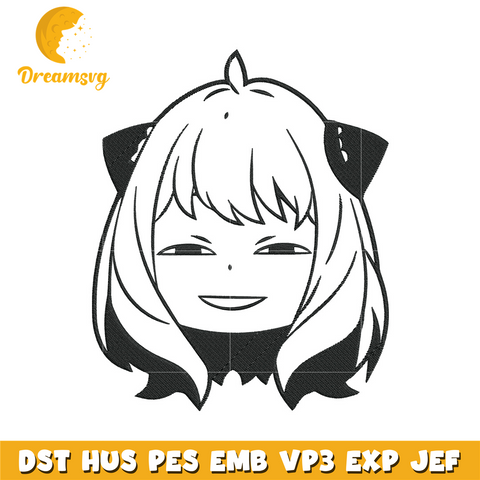 Anya meme Embroidery Design