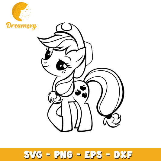 Applejack Pony SVG Cut File