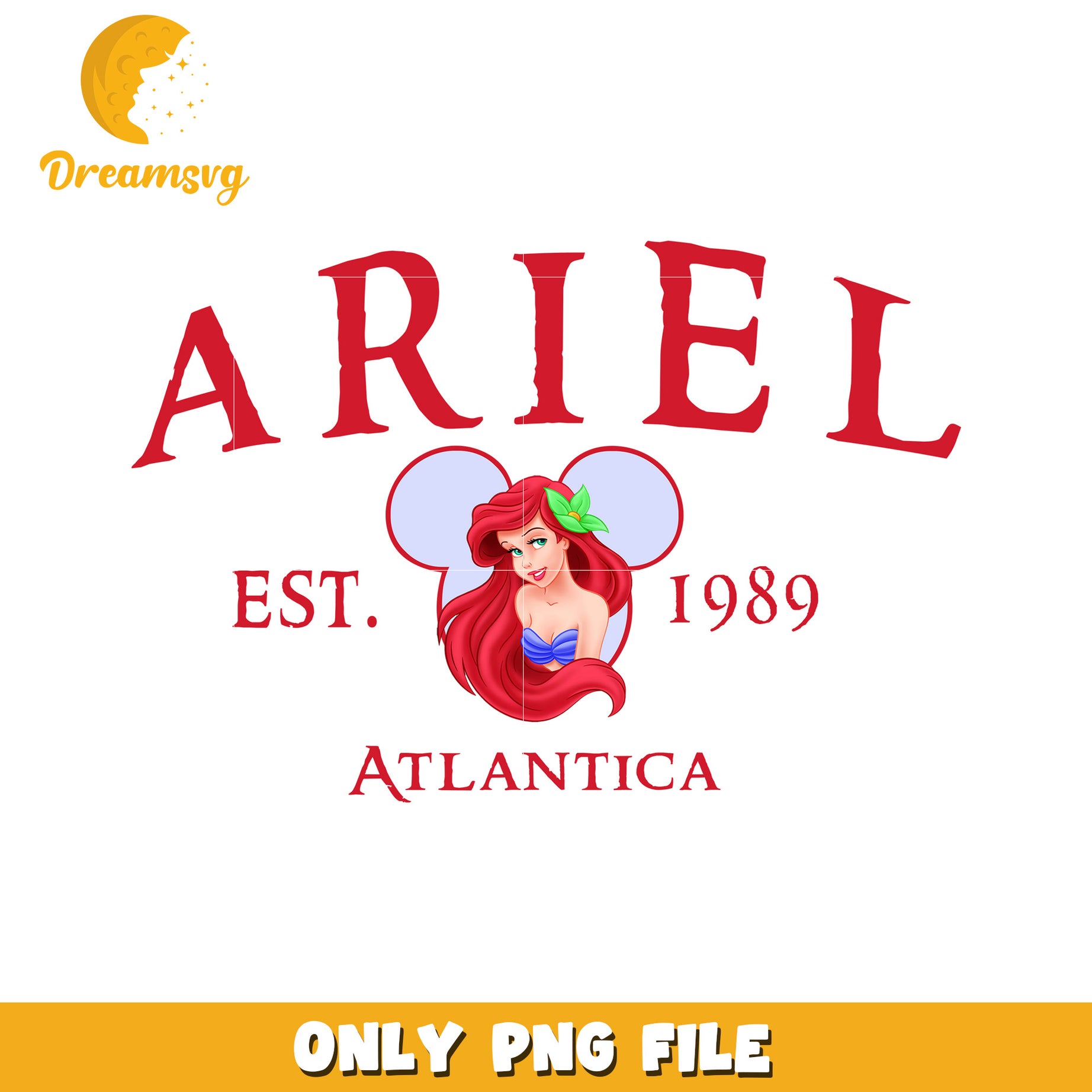 Ariel Disney PNG 1989 Atlantica