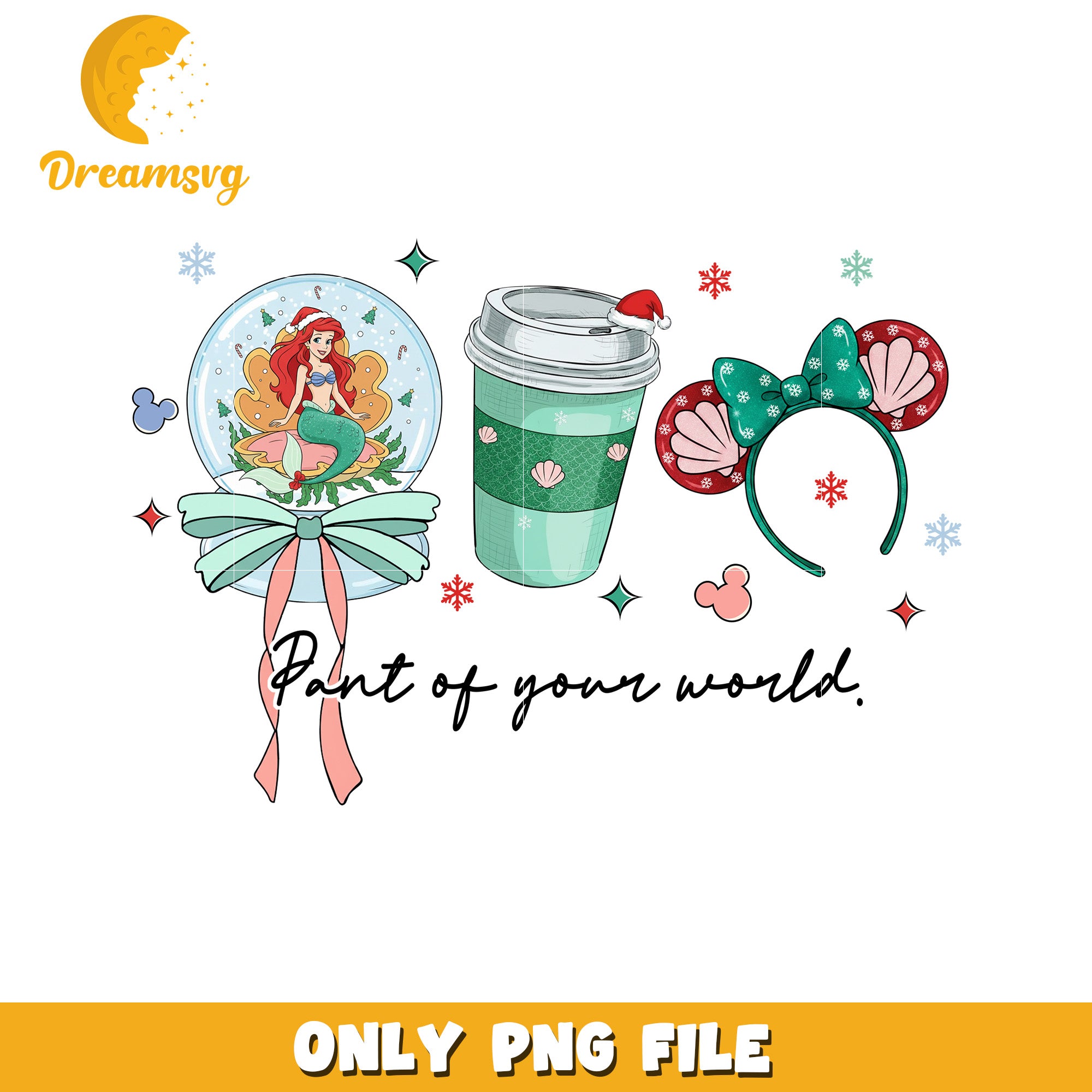 Ariel christmas png, christmas​​​ cookies png, funny grinch png