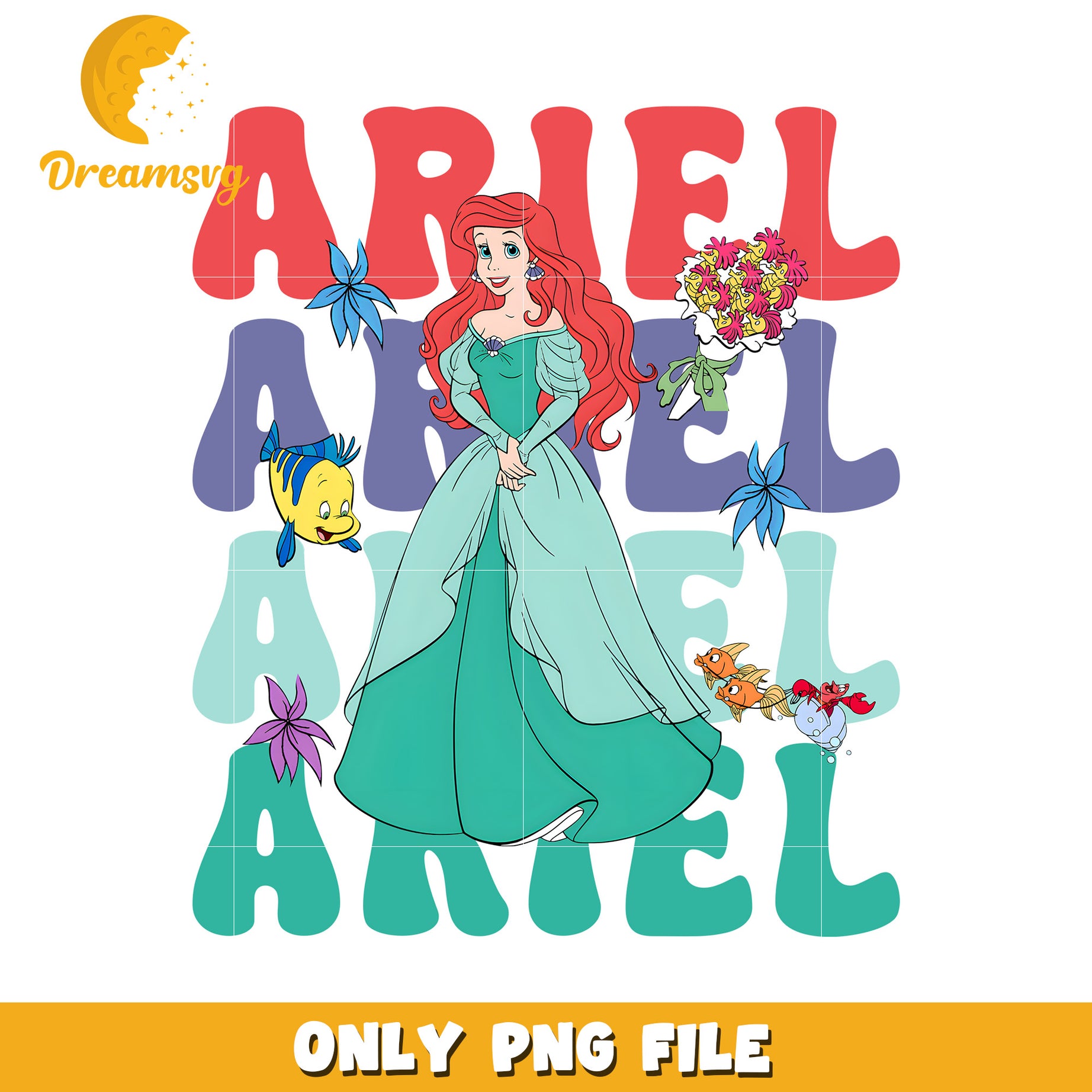 Ariel princess png, disney ariel png, little mermaid png