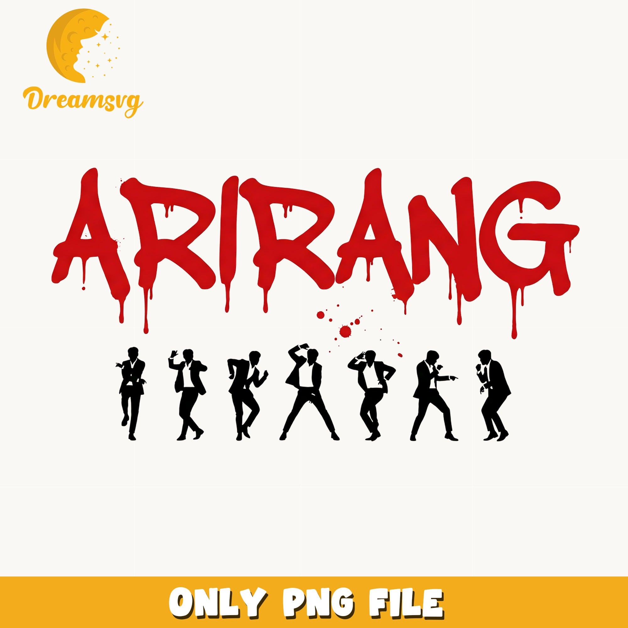 Arirang Kpop Dancing Silhouette PNG, Kpop Boy Group PNG, Kpop PNG