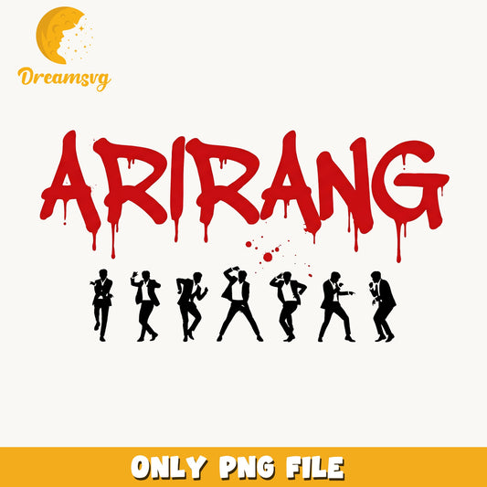 Arirang Kpop Dancing Silhouette PNG, Kpop Boy Group PNG, Kpop PNG