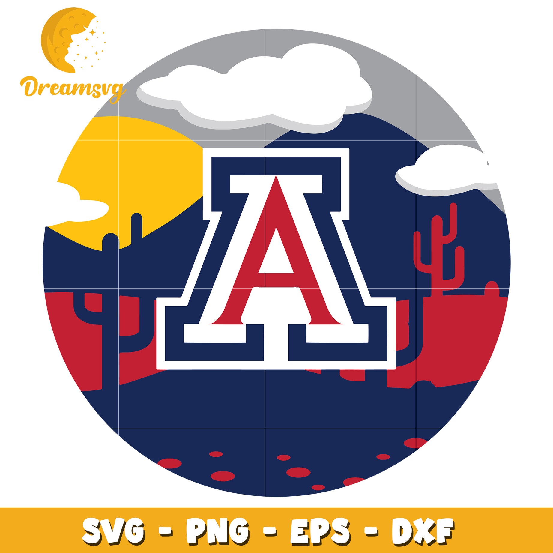 Arizona A SVG PNG EPS DXF Cut File