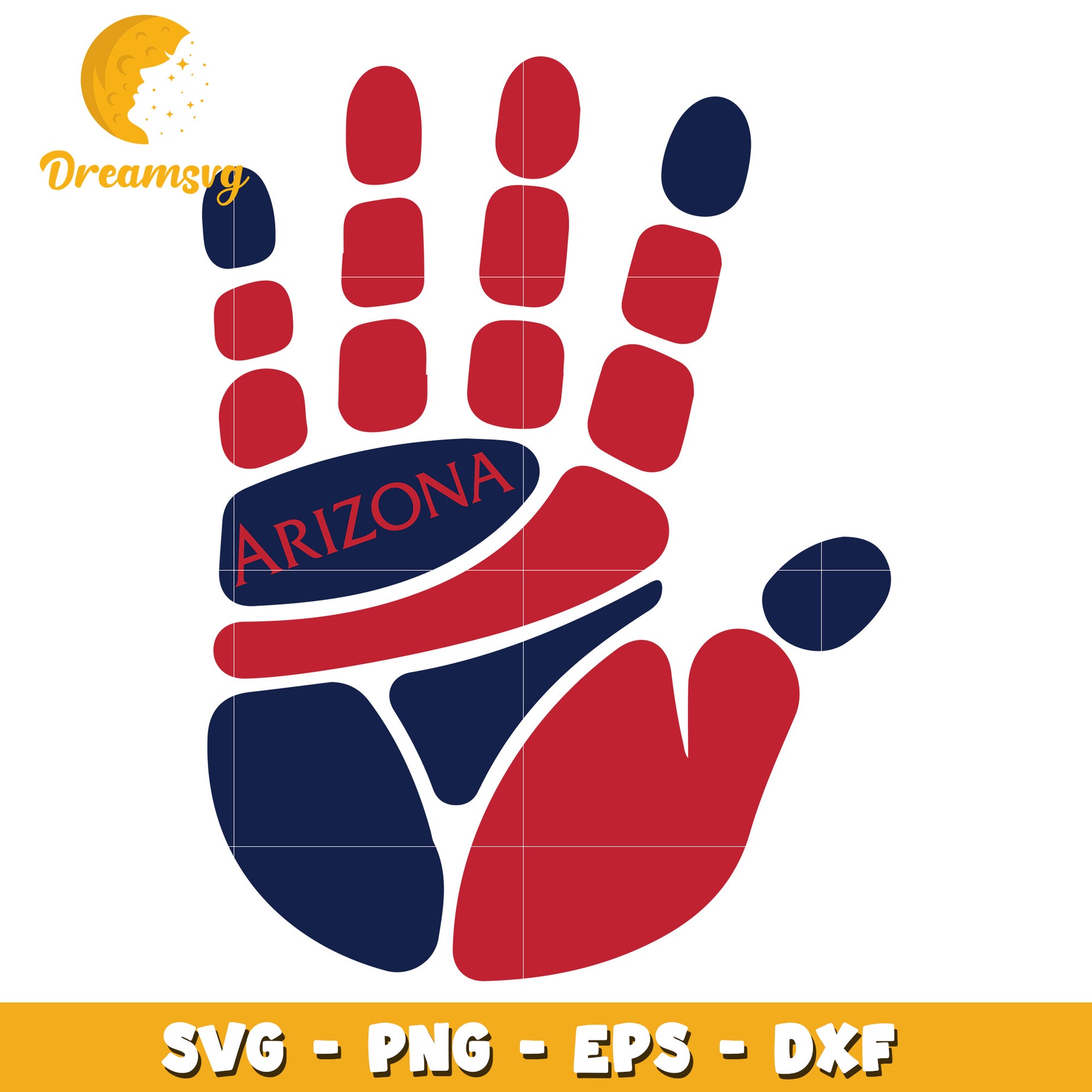 Arizona Handprint SVG PNG EPS DXF