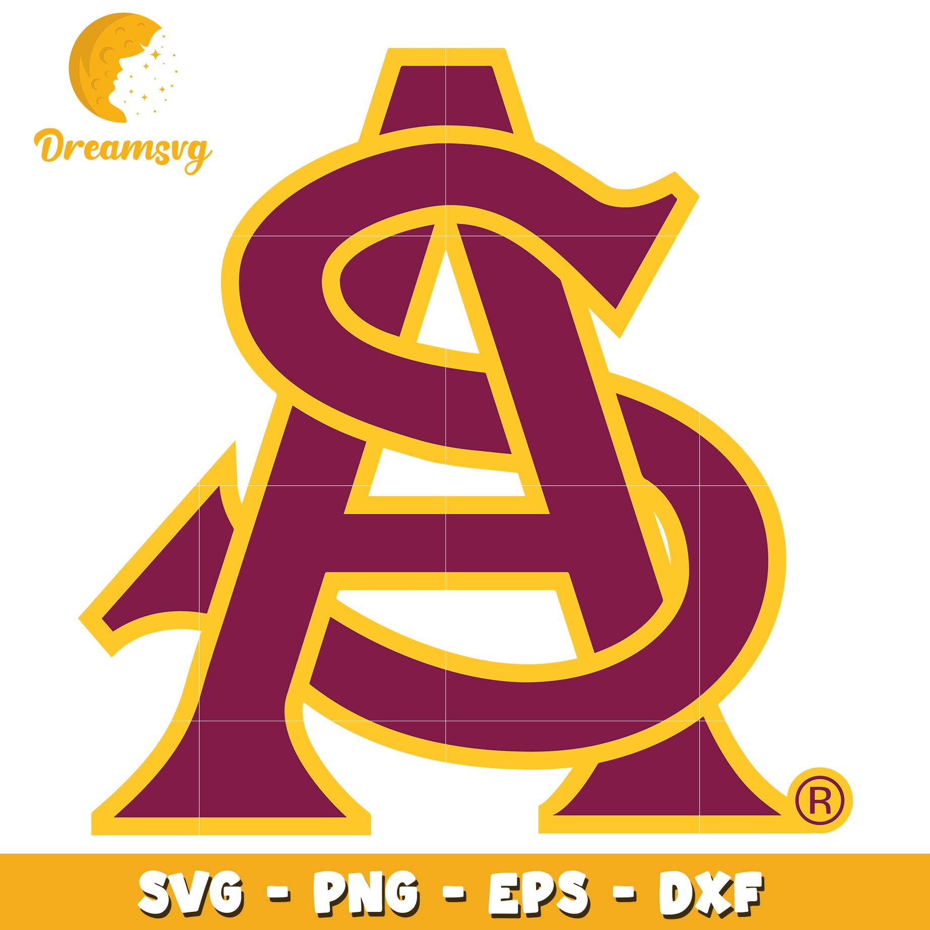 Arizona State University Logo SVG PNG EPS DXF Downloadable File