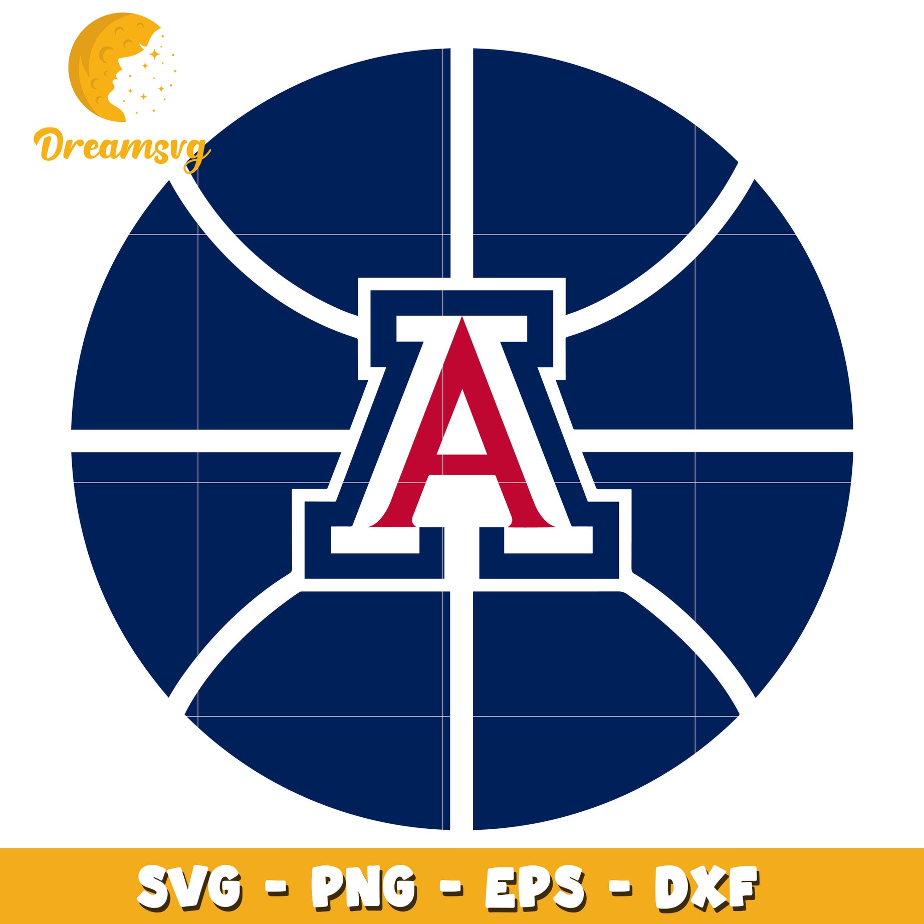 Arizona Wildcats Basketball SVG PNG EPS DXF