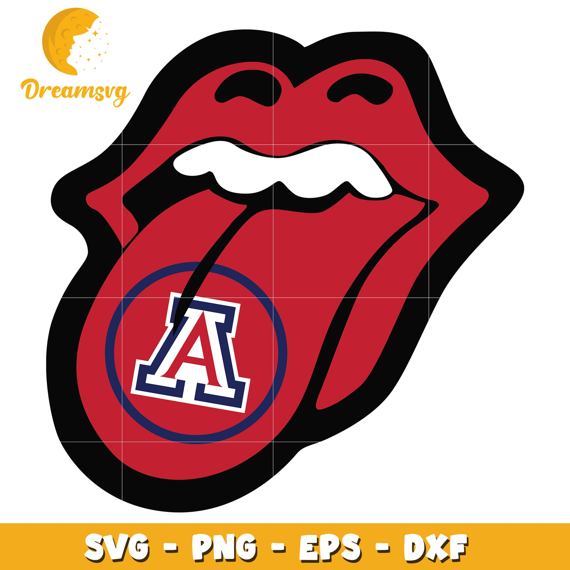 Arizona Wildcats Rolling Stones Tongue SVG