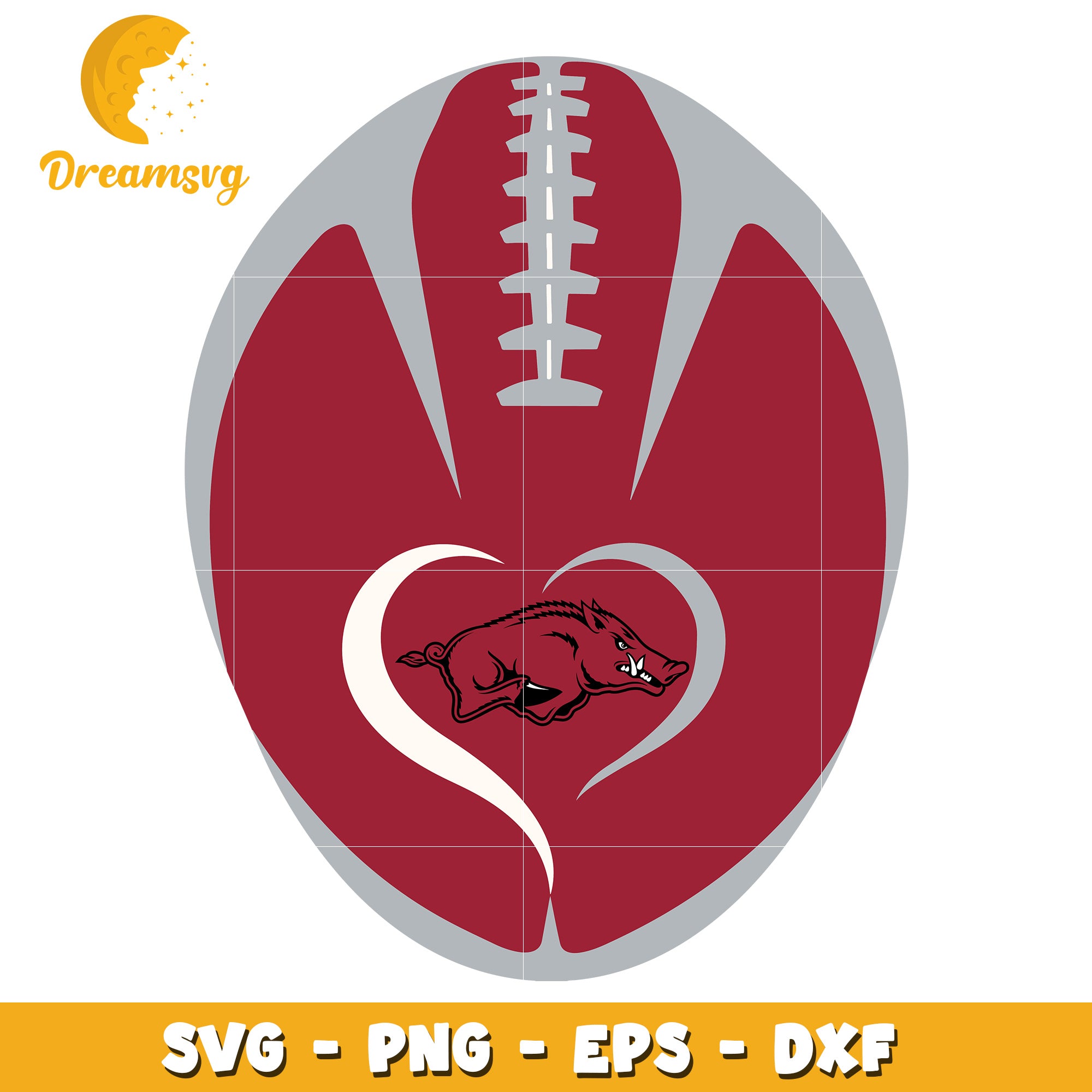 Arkansas Razorback Football SVG PNG EPS DXF