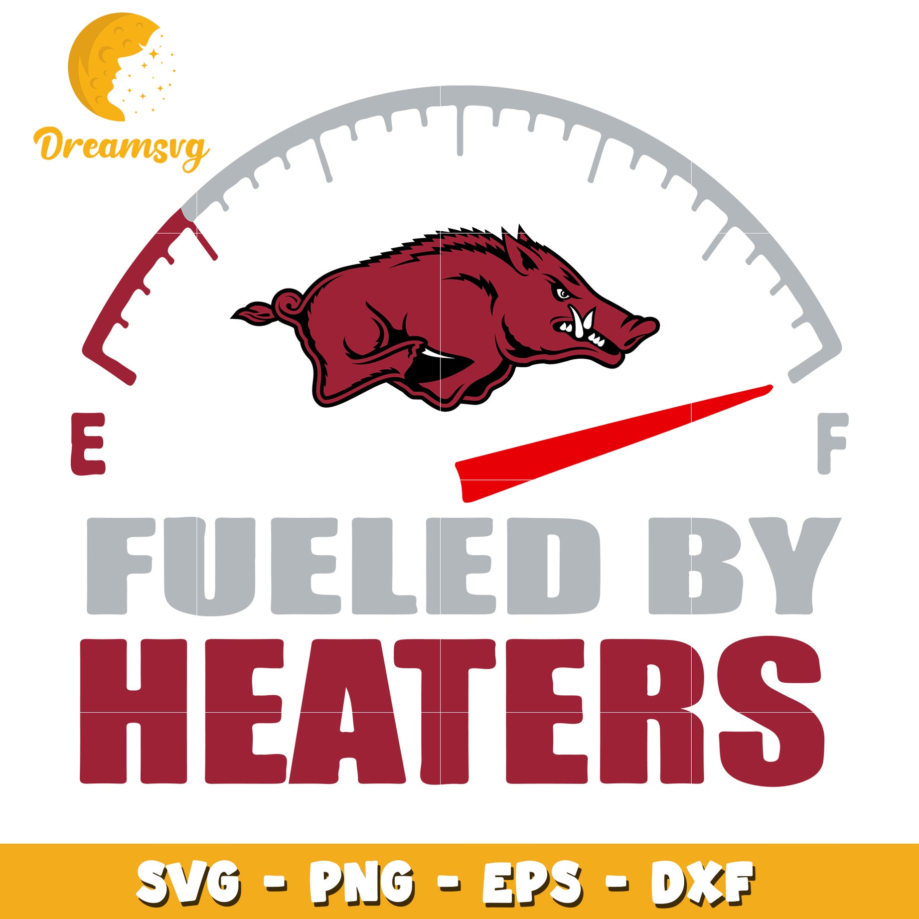 Arkansas Razorbacks Fueled SVG PNG EPS DXF