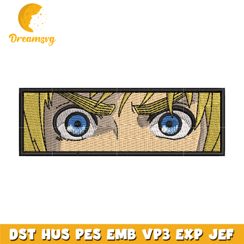 Armin eyes embroidery design
