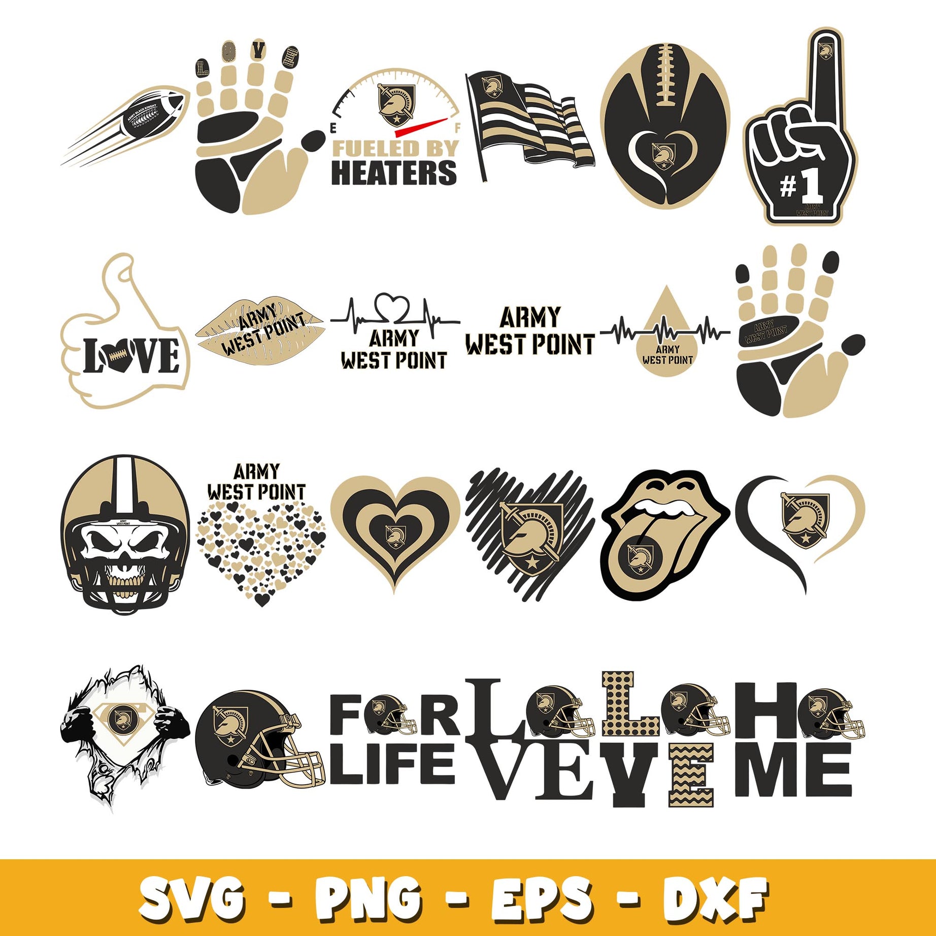 Bundle Army Black Knights logo svg, Army Black Knights logo svg, ncaa svg 