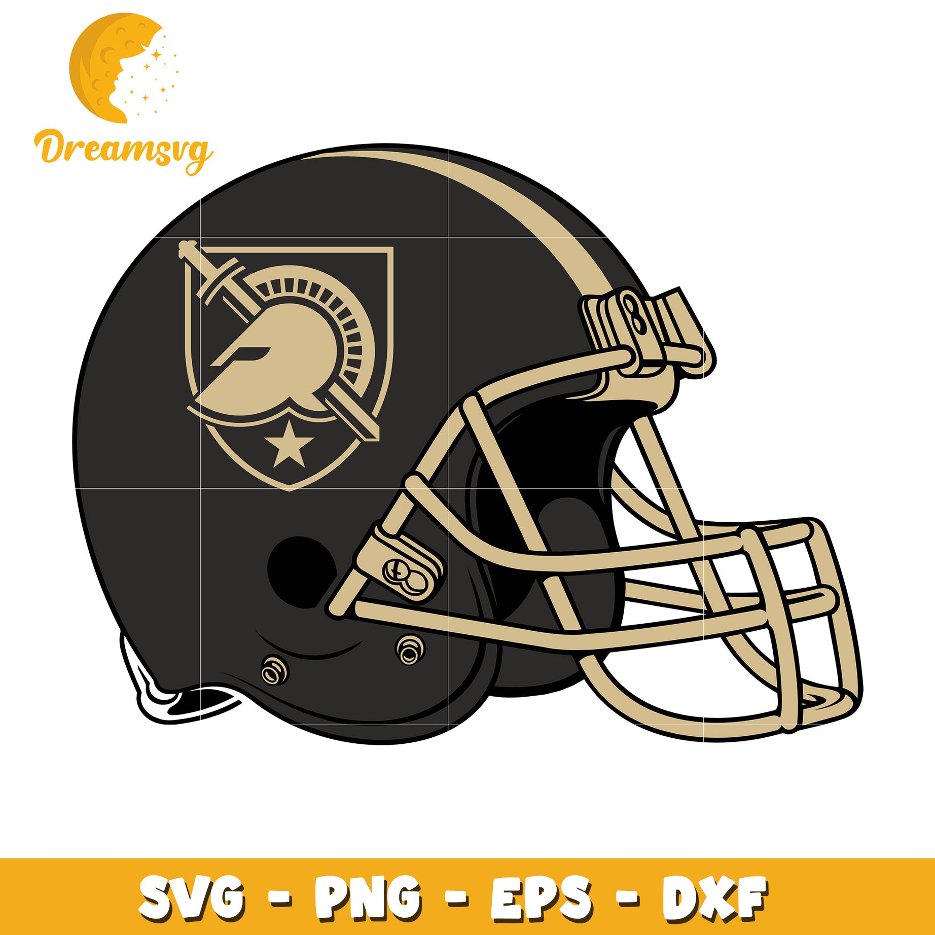 Army Football Helmet SVG PNG EPS DXF