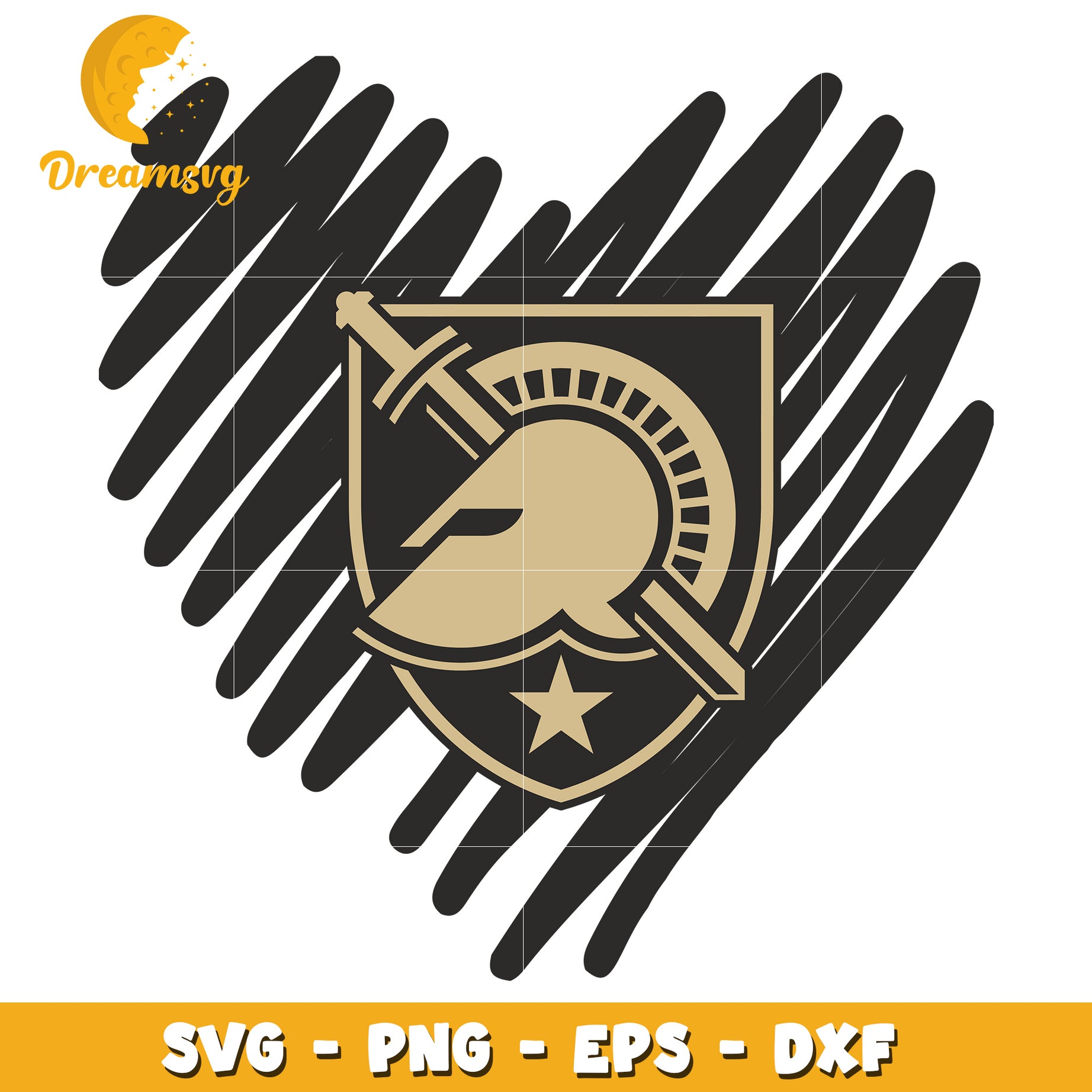 Army Heart SVG PNG EPS DXF Cut File