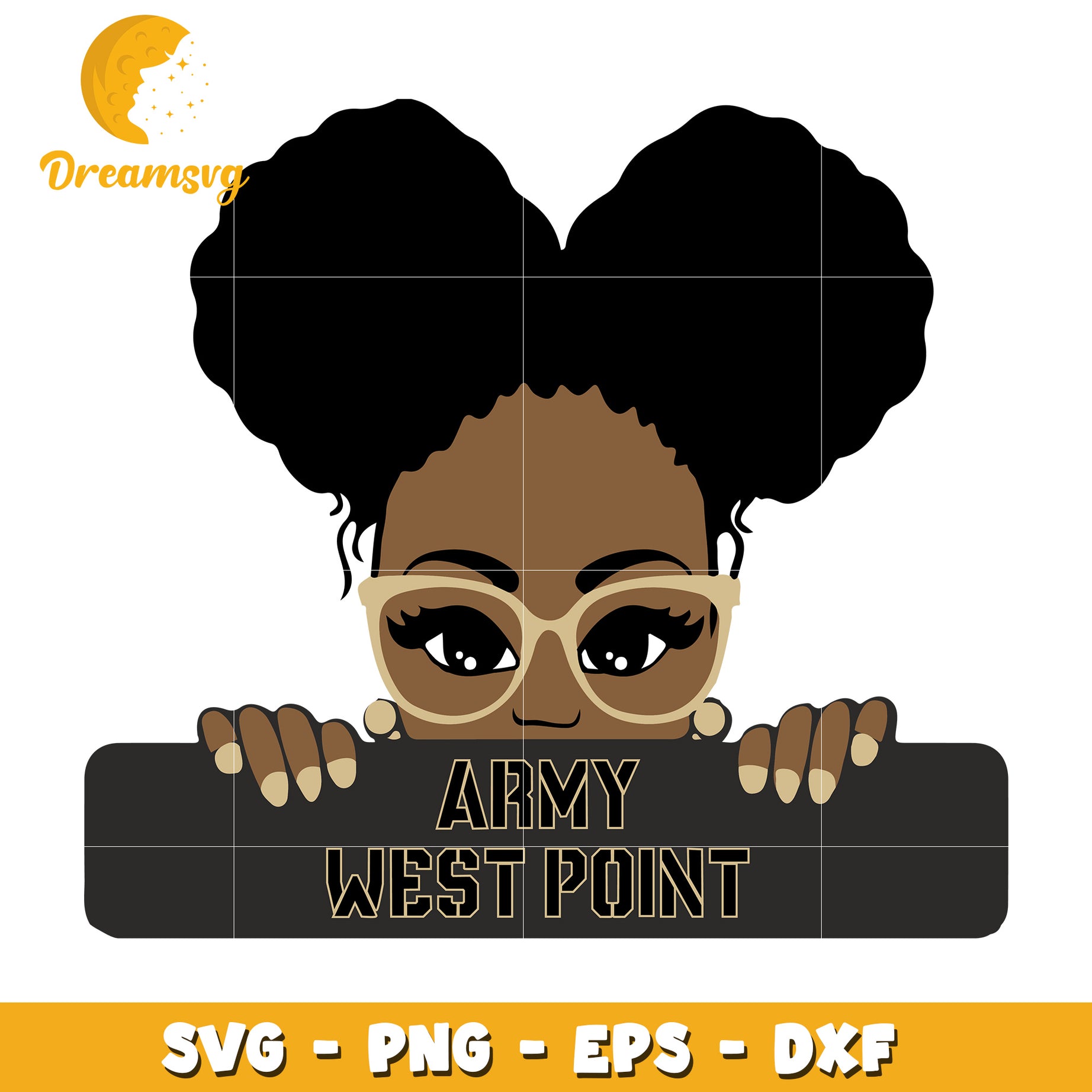 Army West Point Girl SVG PNG EPS DXF