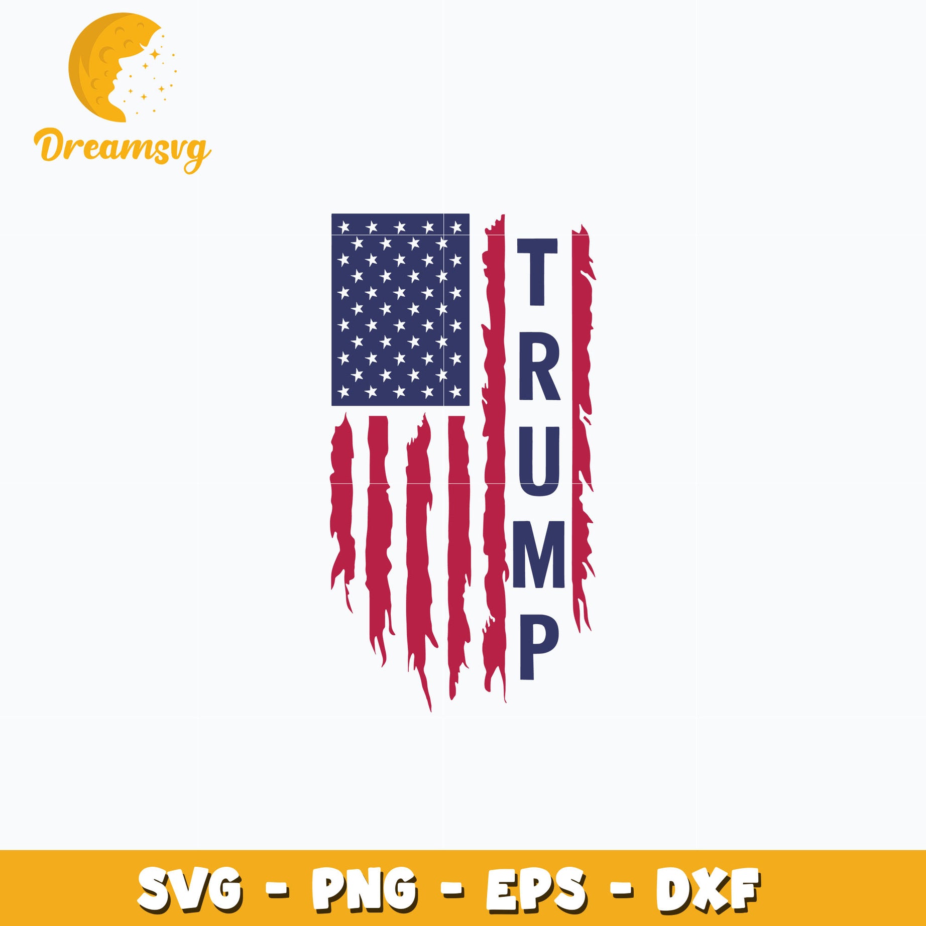 Trump Flag design svg, digital download