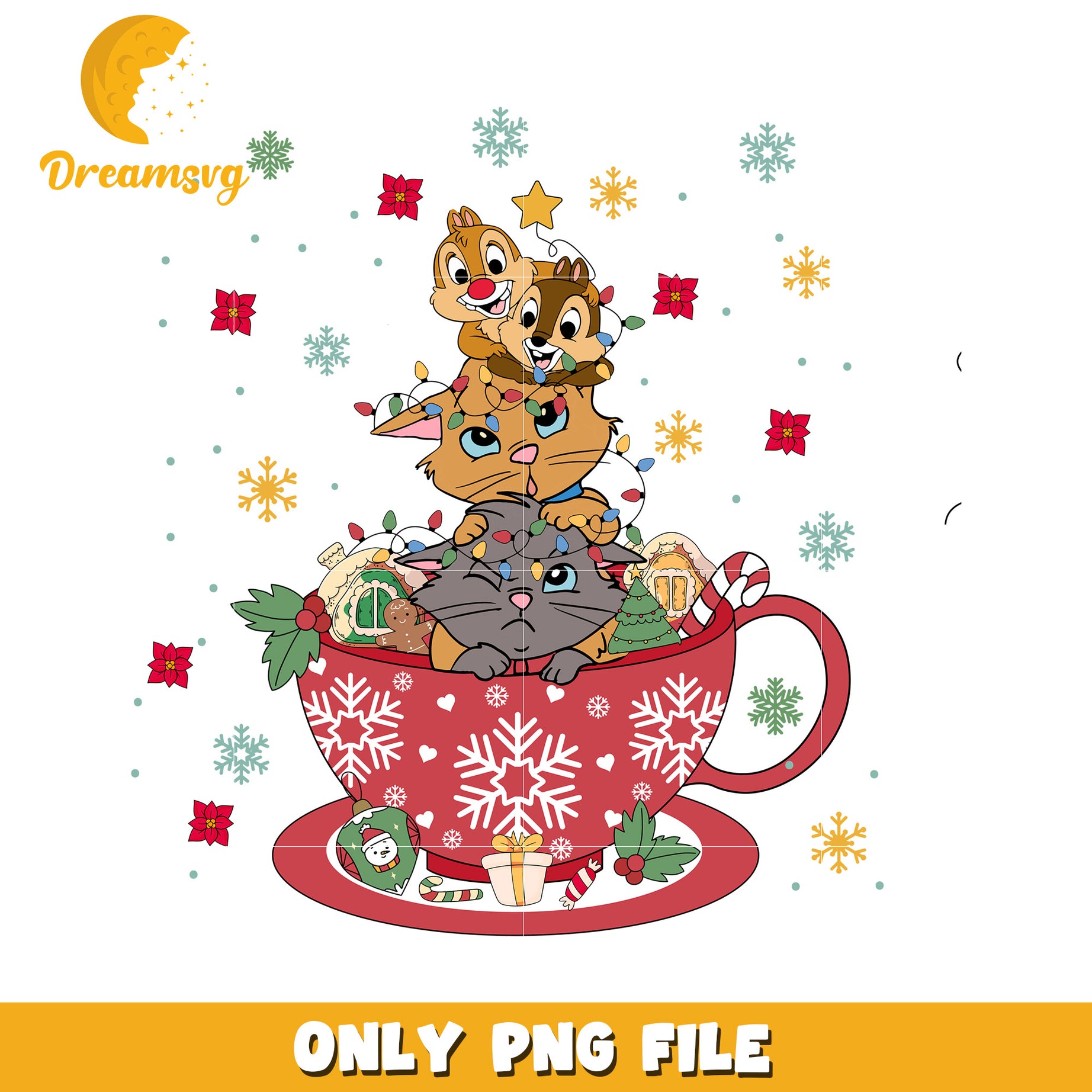 Artboard tea cup png, disney winter joy png, holiday happiness png
