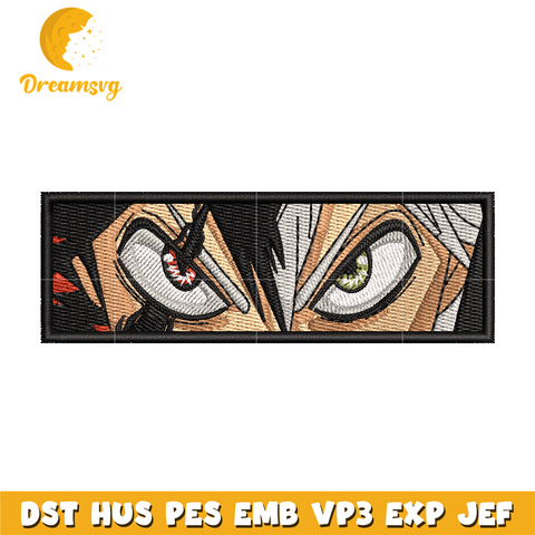 Asta eyes embroidery design