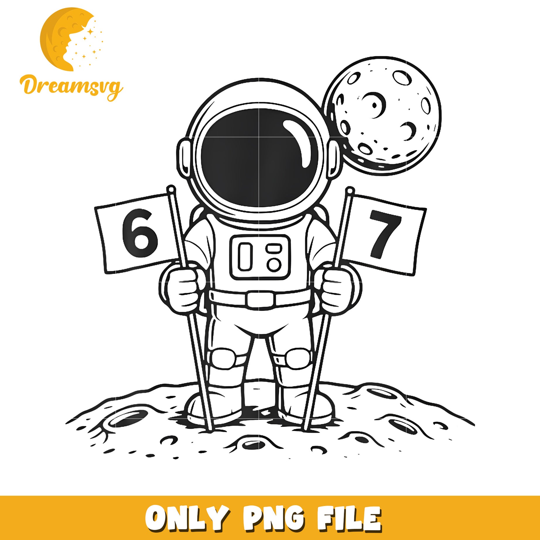 Astronaut in the moon png, png, trending quotes png