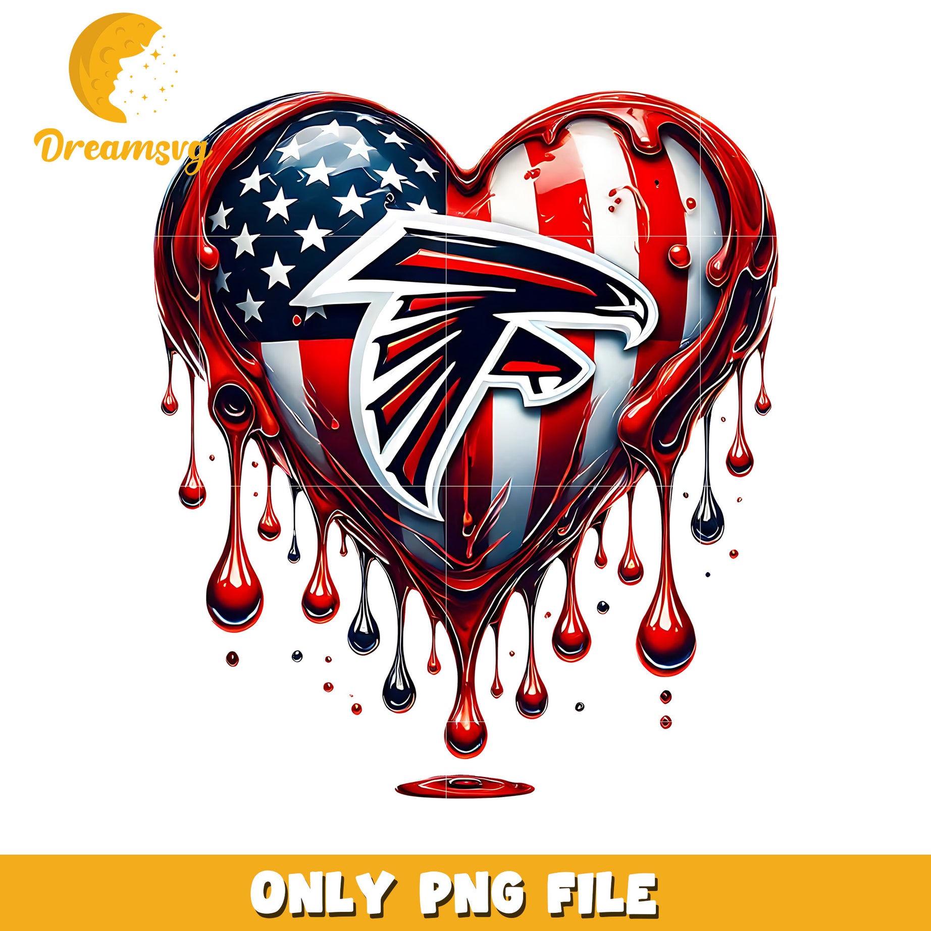 Atlanta falcons heart png, nfl league png, nfl 2025 png