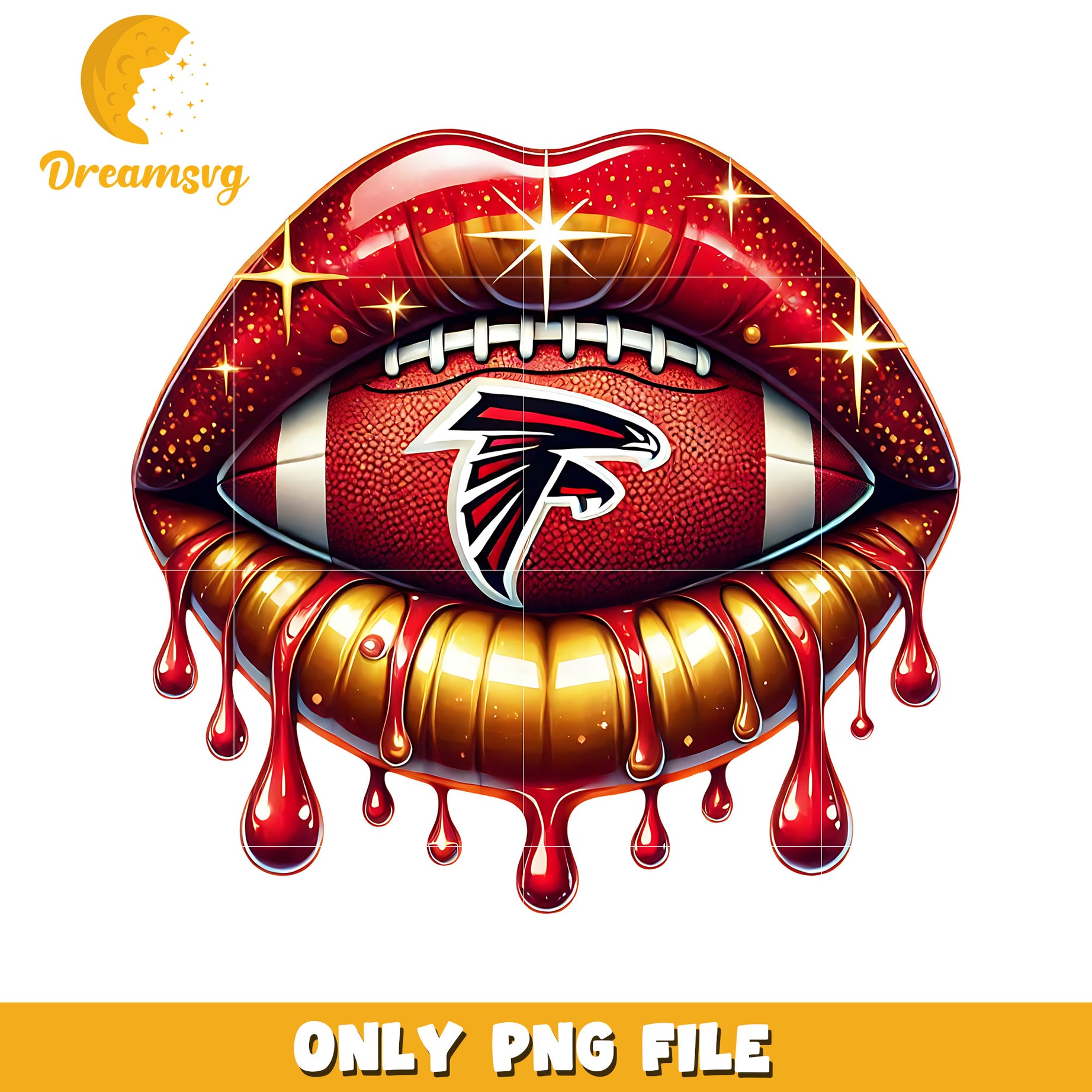 Atlanta falcons lips png, nfl teams png, nfl team logo png