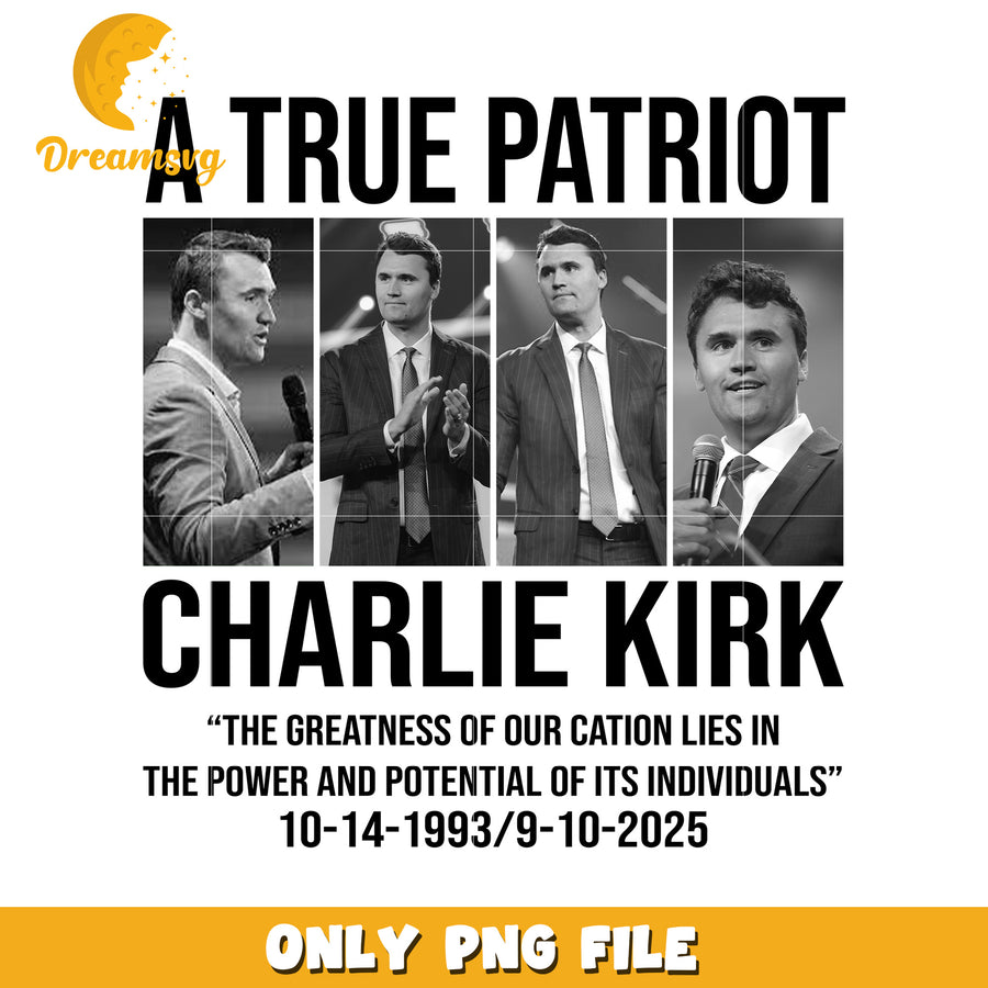 A true patriot charie kirk png, charlie kirk cambridge​​ png, ameirca charlie png