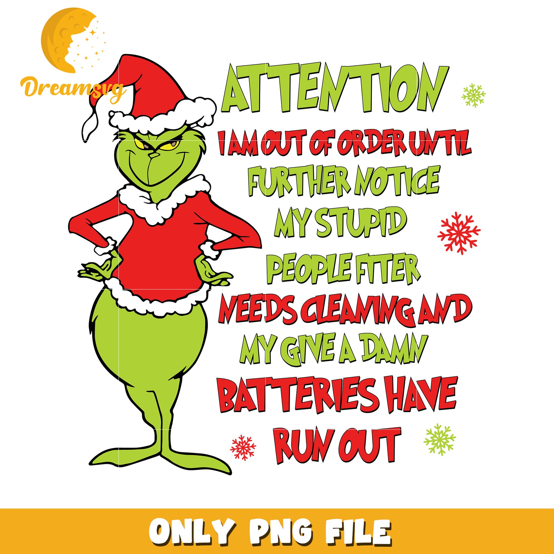 Attention grinch png, christmas cartoon png, grinch funny png