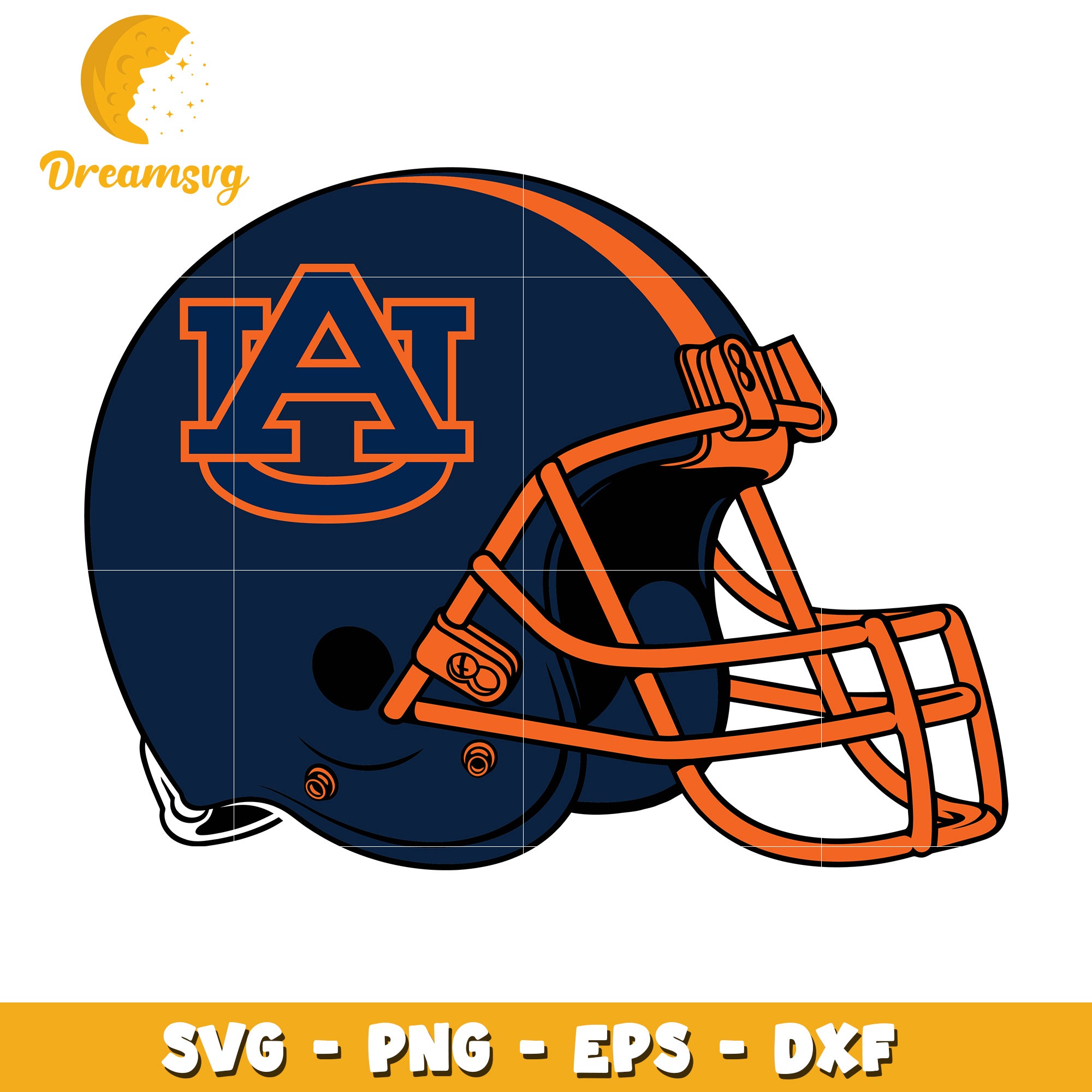 Auburn Tigers Football Helmet SVG PNG EPS DXF – DreamSVG Store