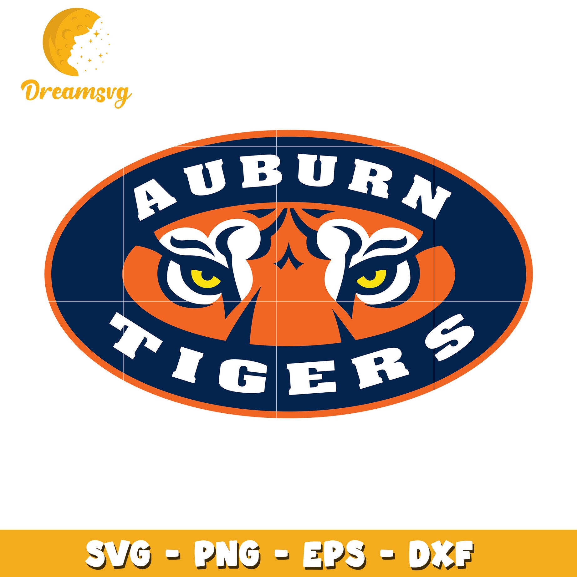 Auburn Tigers SVG PNG EPS DXF