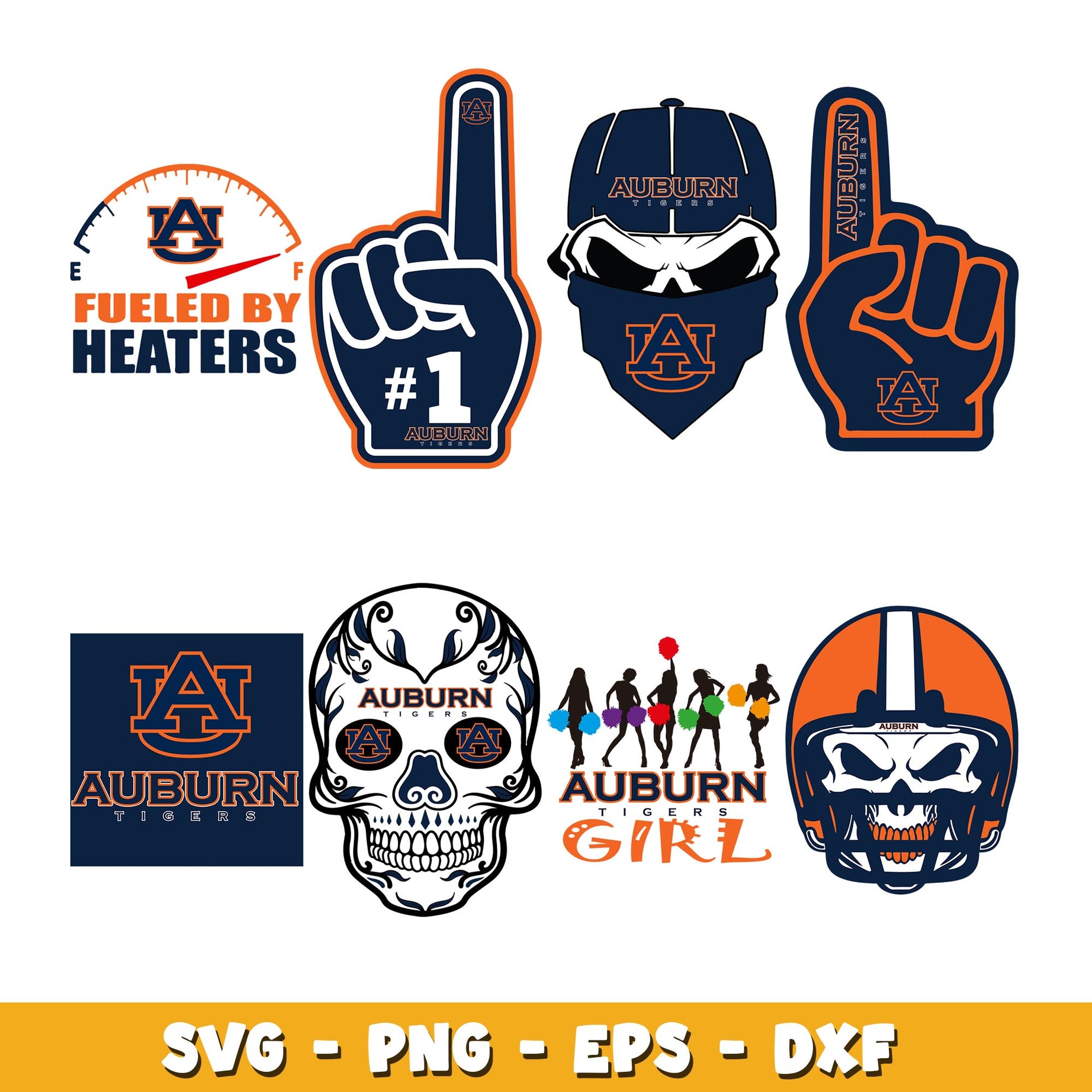 Bundle Logo Auburn Tigers 2 svg, Auburn Tigers logo svg, ncaa svg 